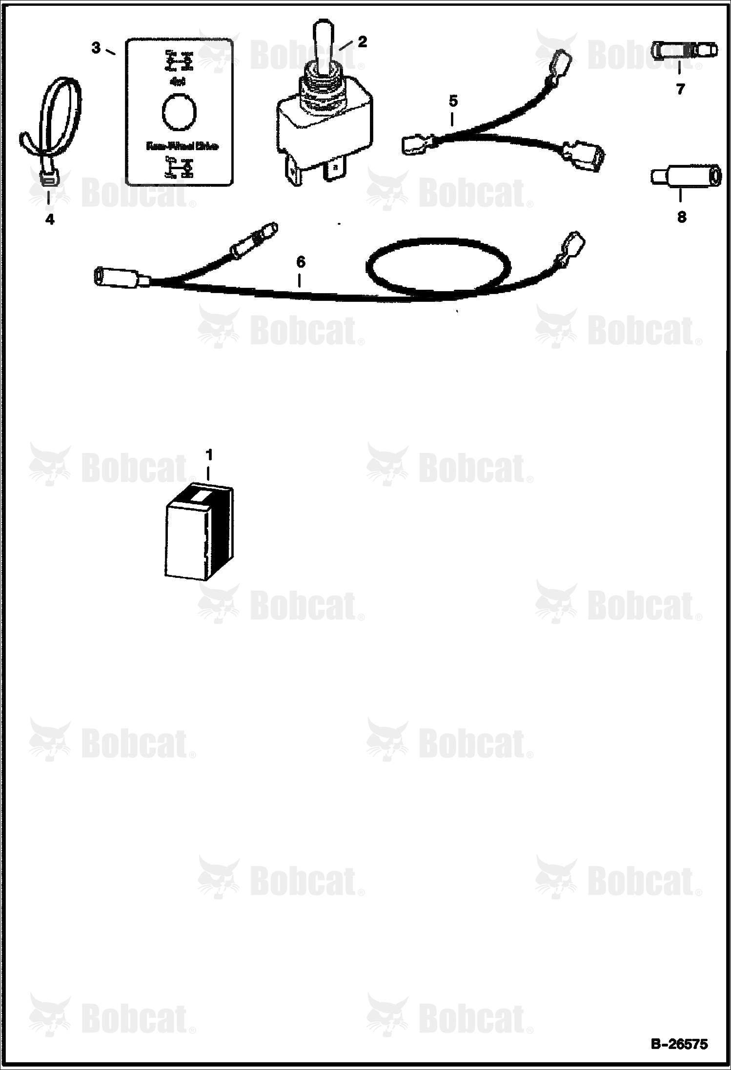 Front Differential Disable Kit (Toggle Switch On Dash)
