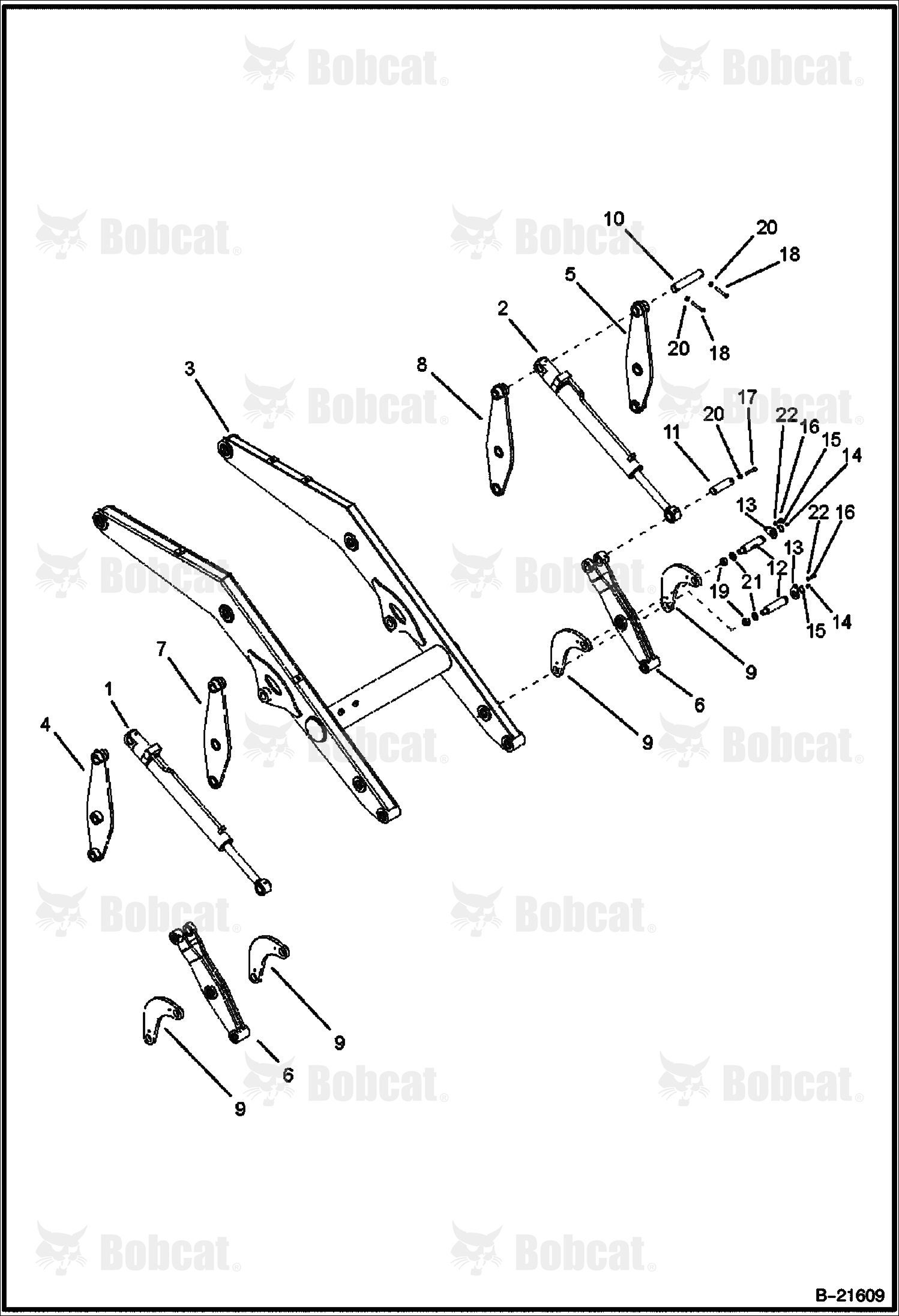 Lift Arm & Attaching Parts  571711001 - 571711038