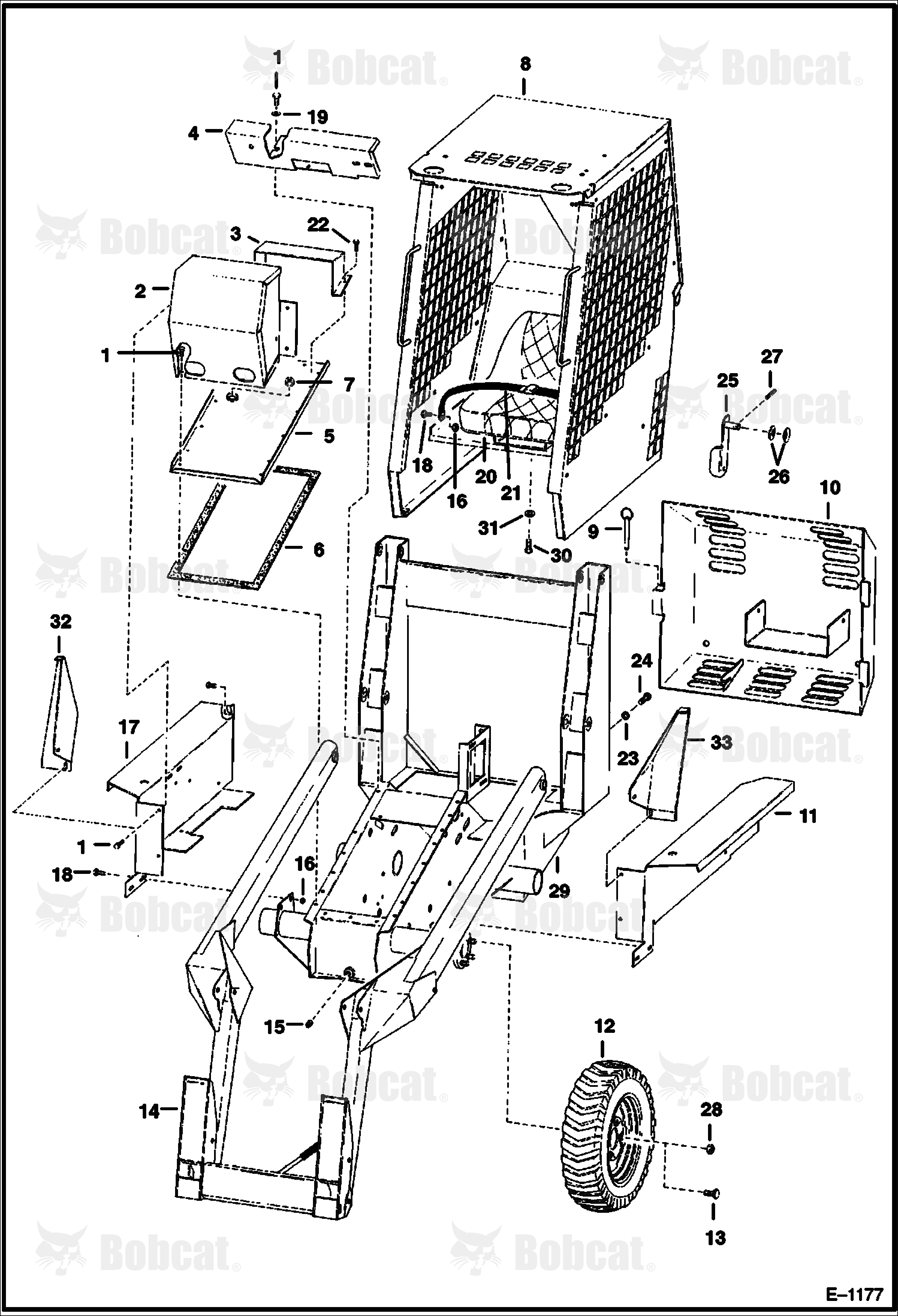 Main Frame & Attaching Parts