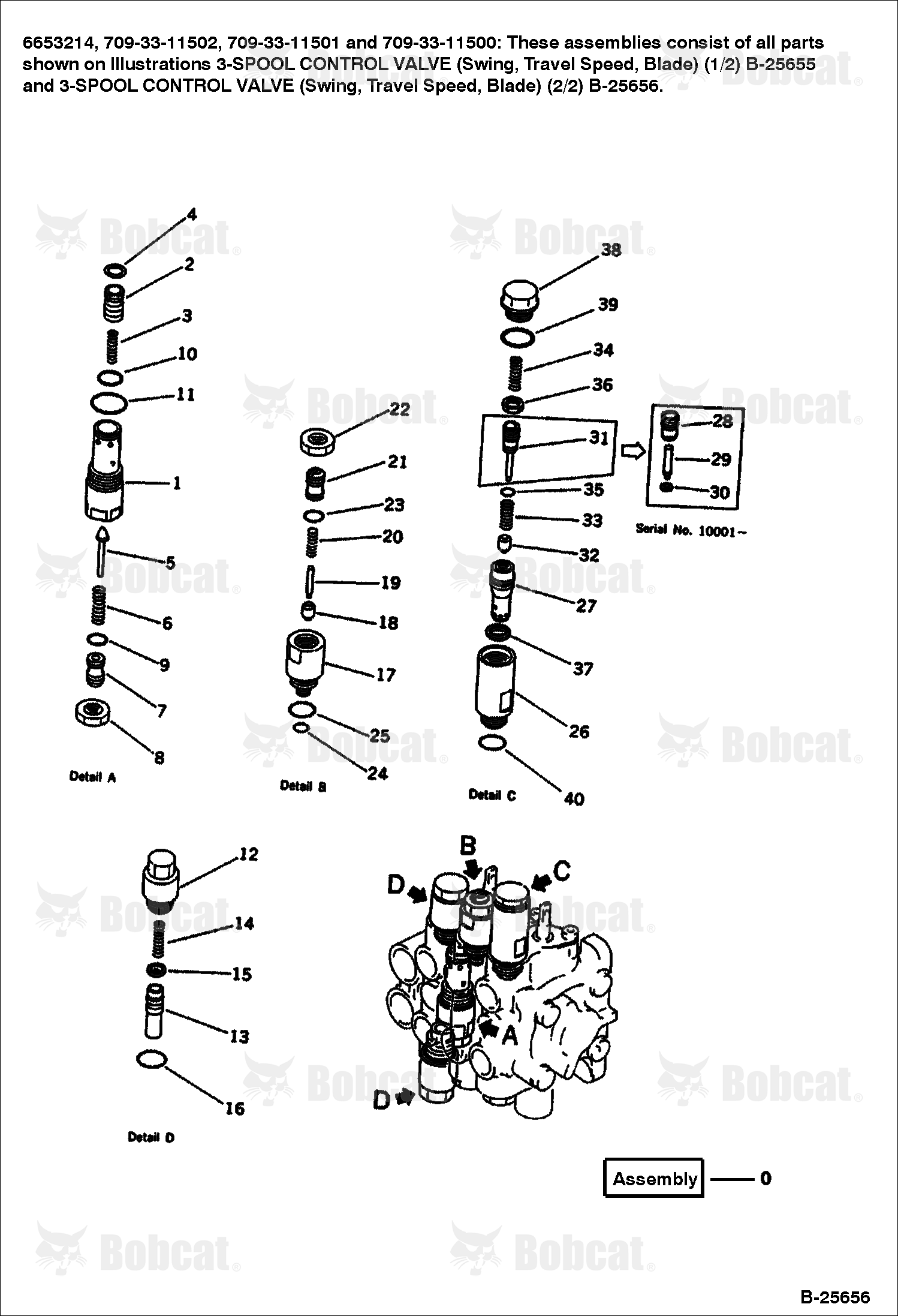 3-SPOOL Control Valve (SWING, Travel SPEED, BLADE) (2/2)
