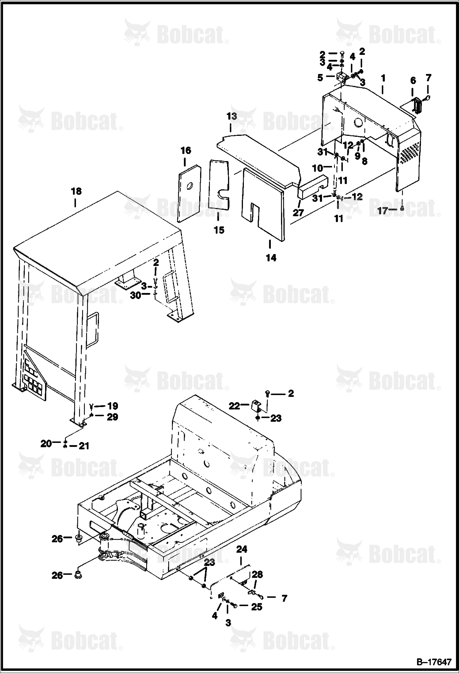 Machine Canopy & Engine Cover