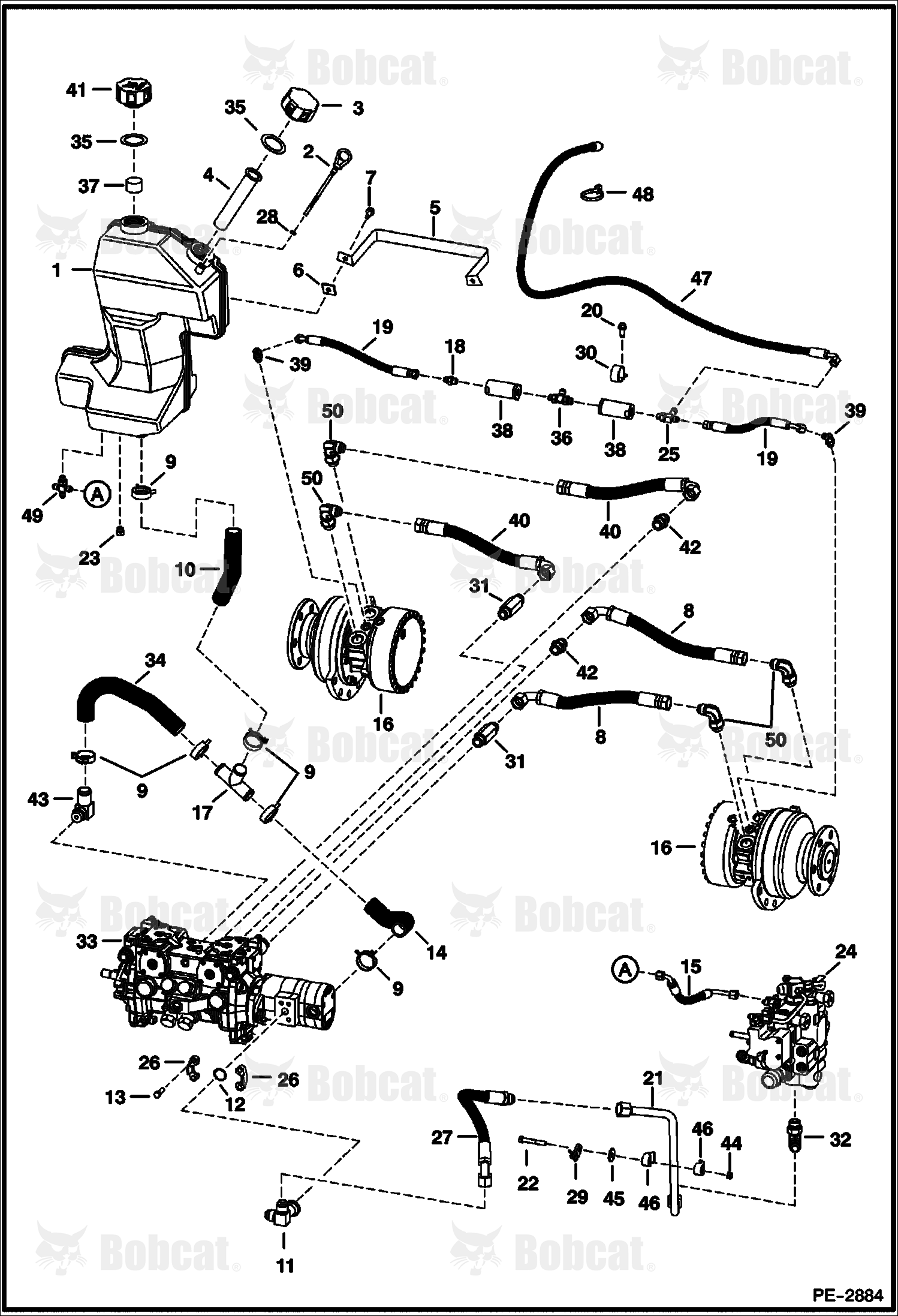 Hydrostatic Circuitry (Selectable Joystick Controls)