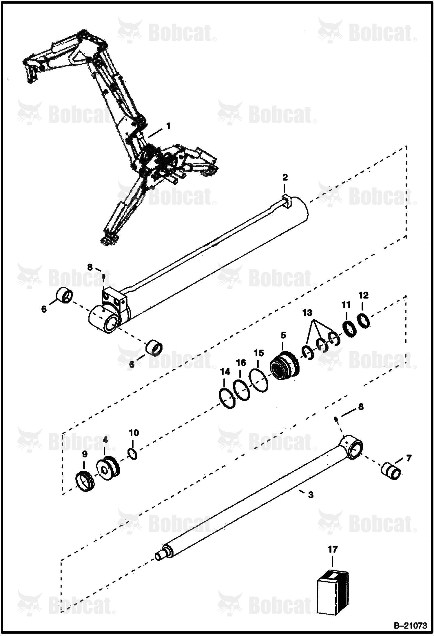 Boom Cylinder (B200)  570211001 - 570211088