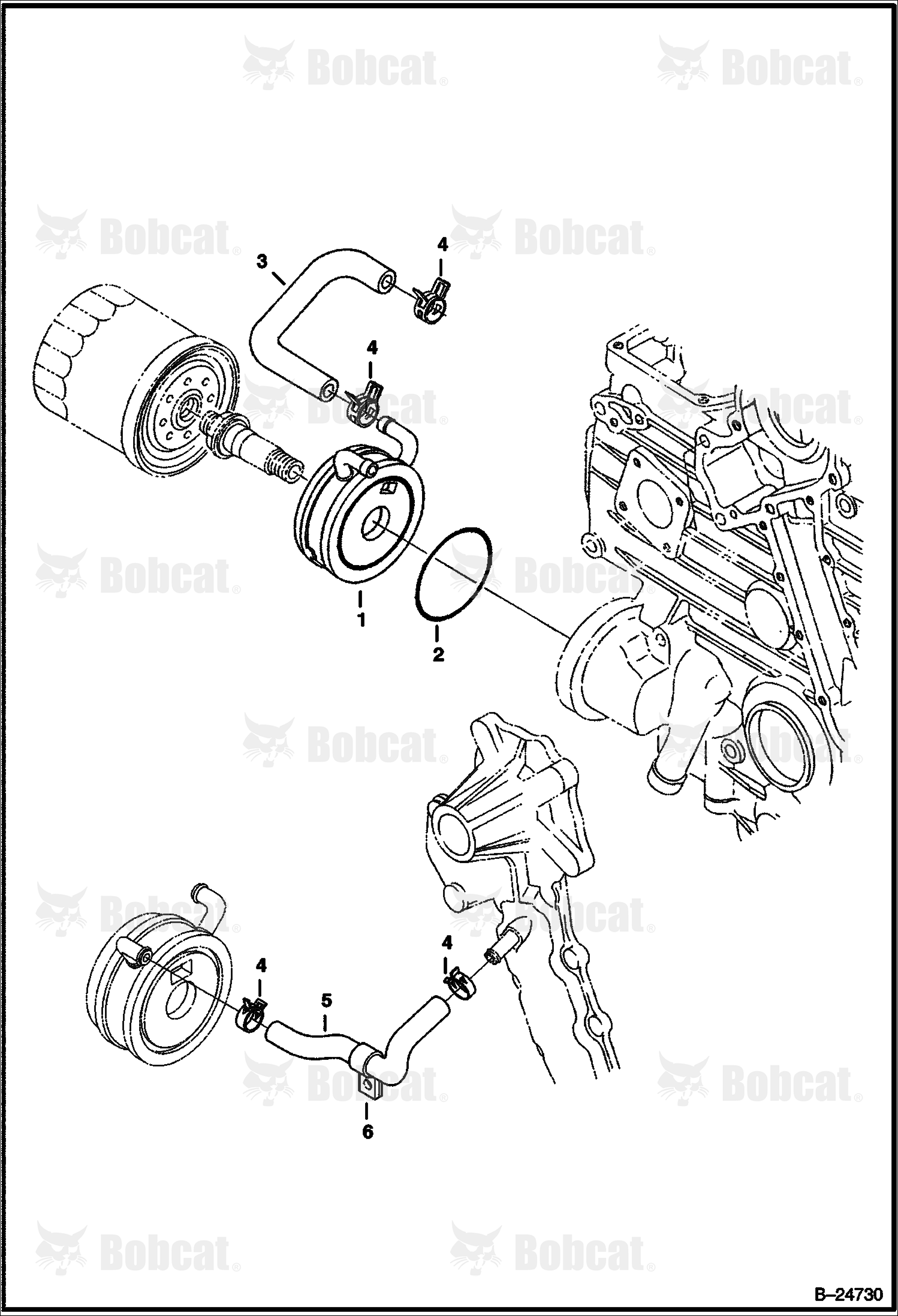 Oil Cooler (Kubota - V2003-T-2EB - Tier II Replacement)