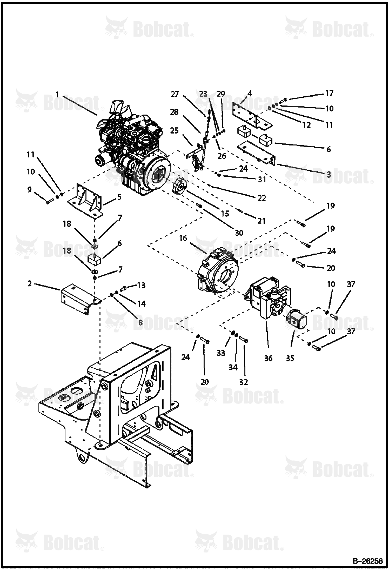 Engine & Attaching Parts
