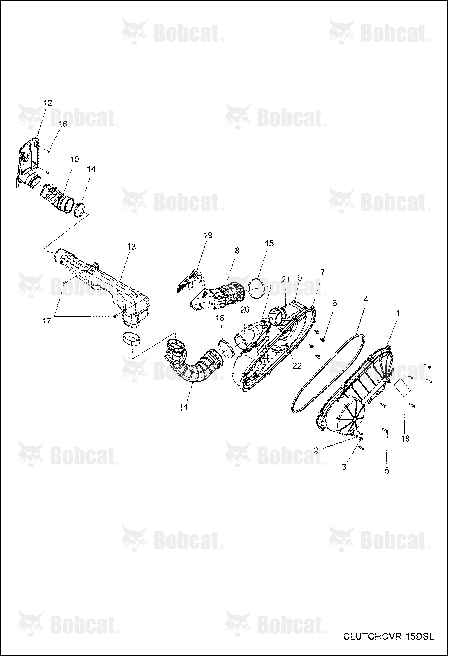 Drive TRAIN, Clutch Cover & Ducting