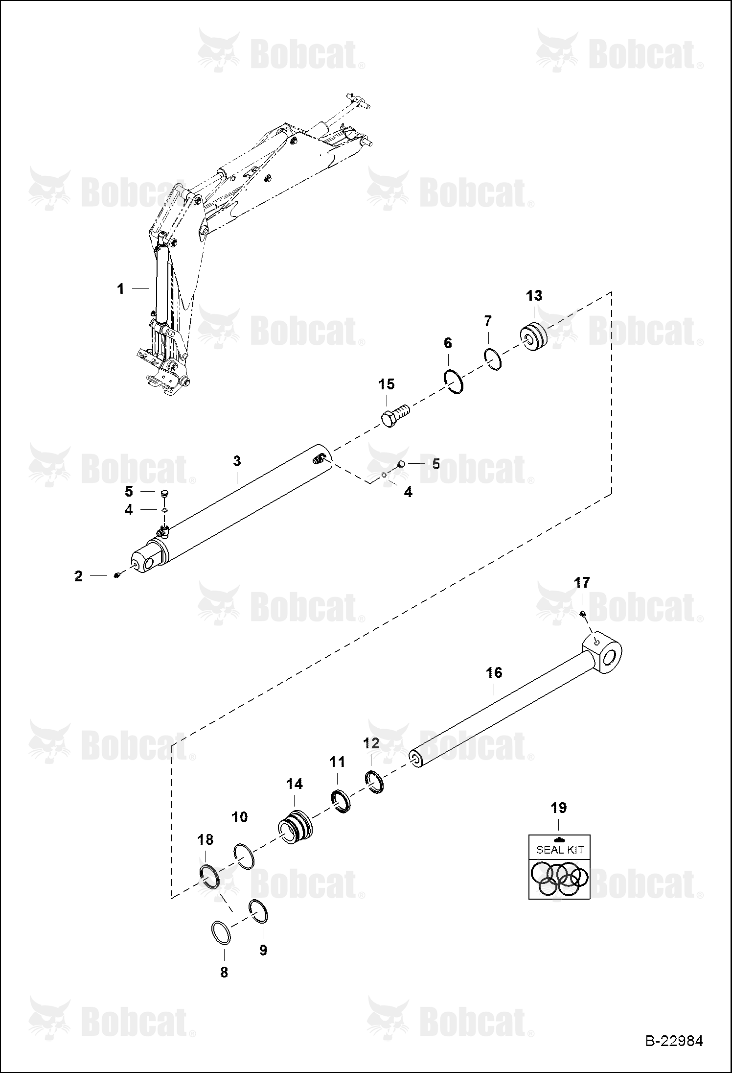 Bucket Cylinder (Sideshift Backhoe)