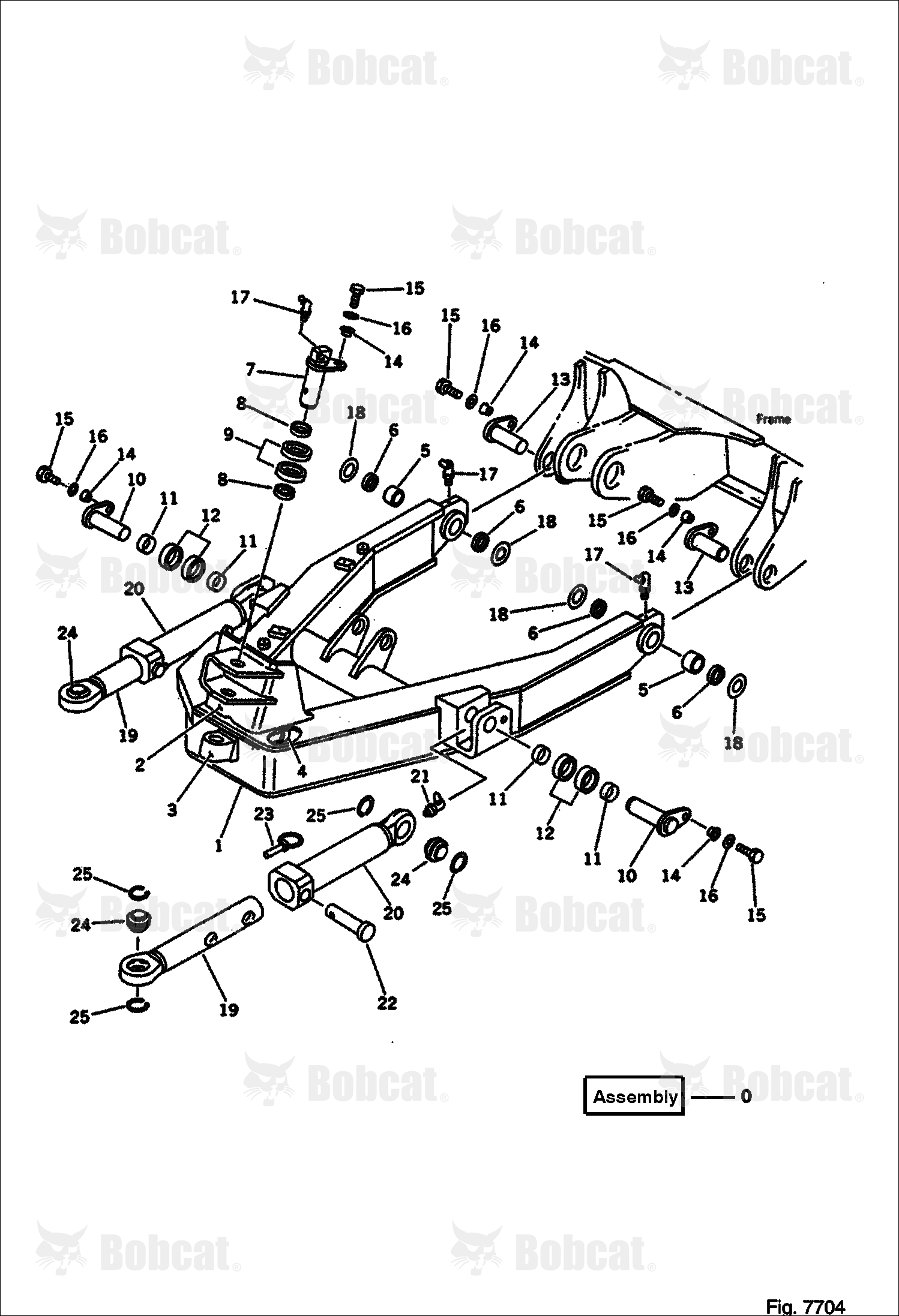Blade Frame (FOR Power Tilt MECH. Angle DOZER) (Komatsu S/N 13025 & Above)