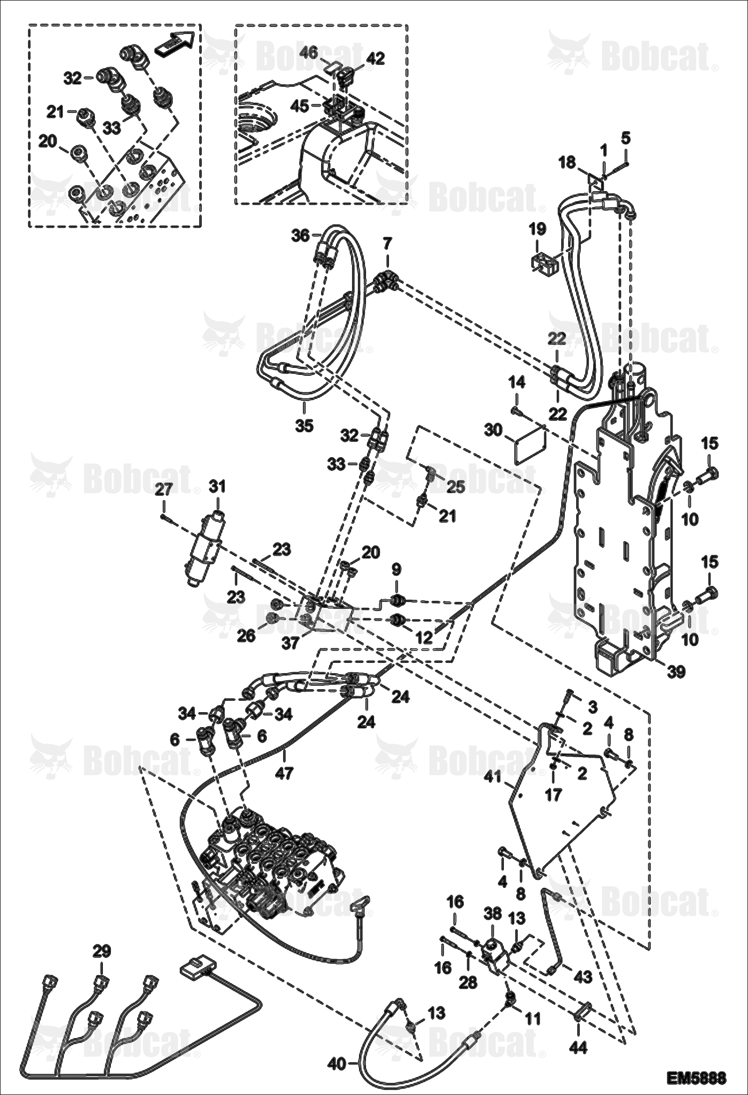 Rear Hydraulic Hook A8G813002 - A8G814999, A8G913002 - A8G914999