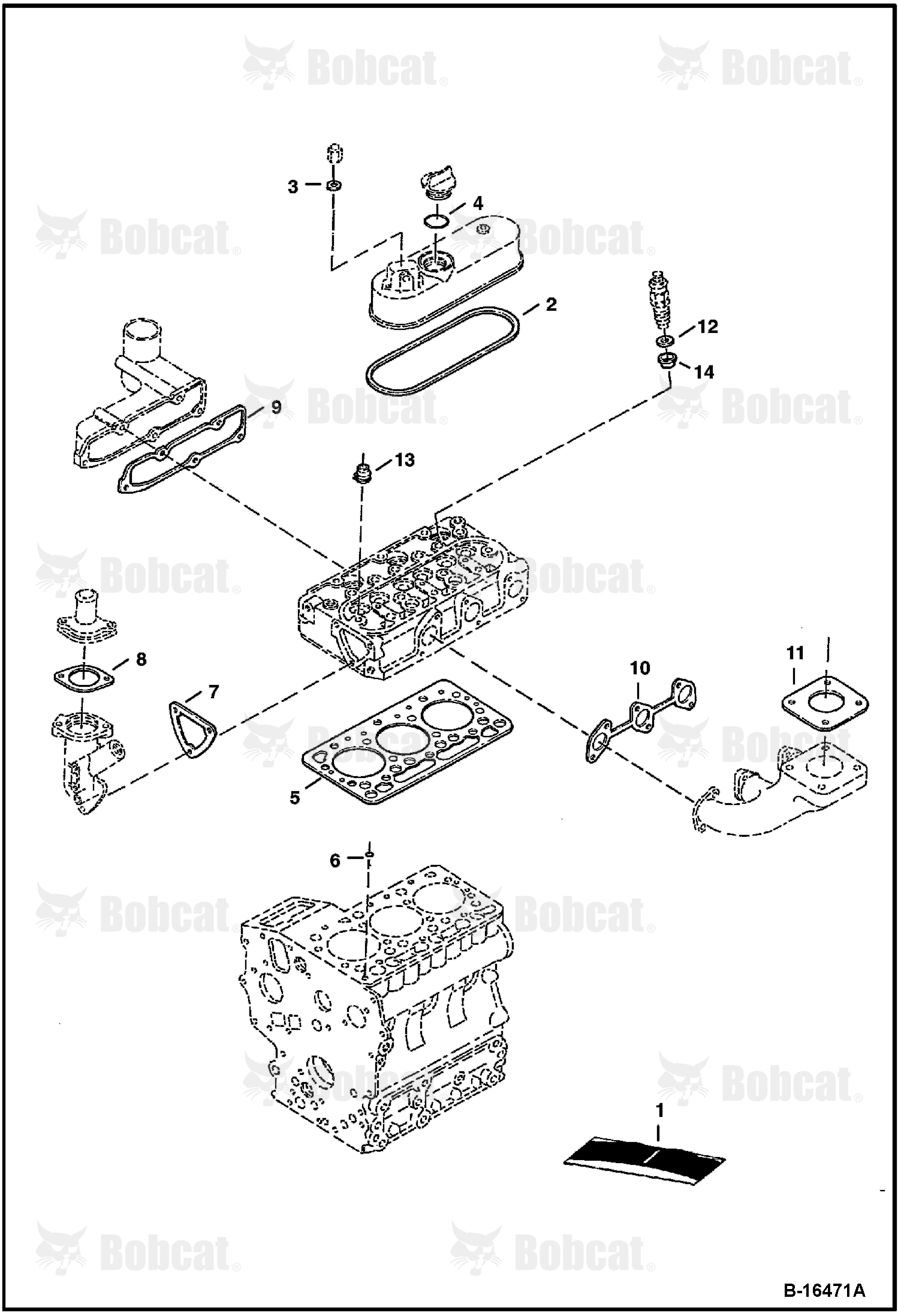 Upper Gasket Kit (Kubota D722-E2B-BC-1)