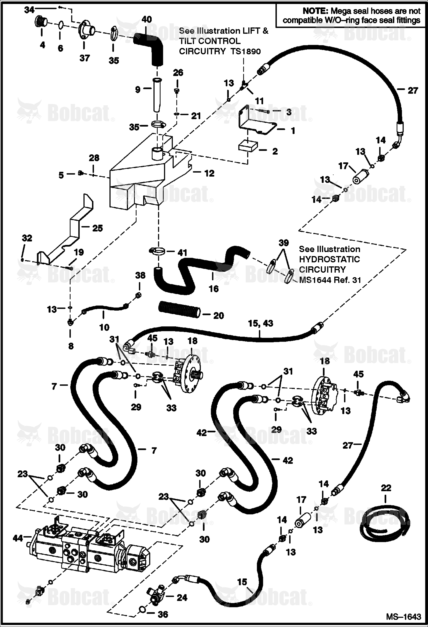 Hydrostatic Circuitry 514123902 - 514139999, 514222306 - 514239999