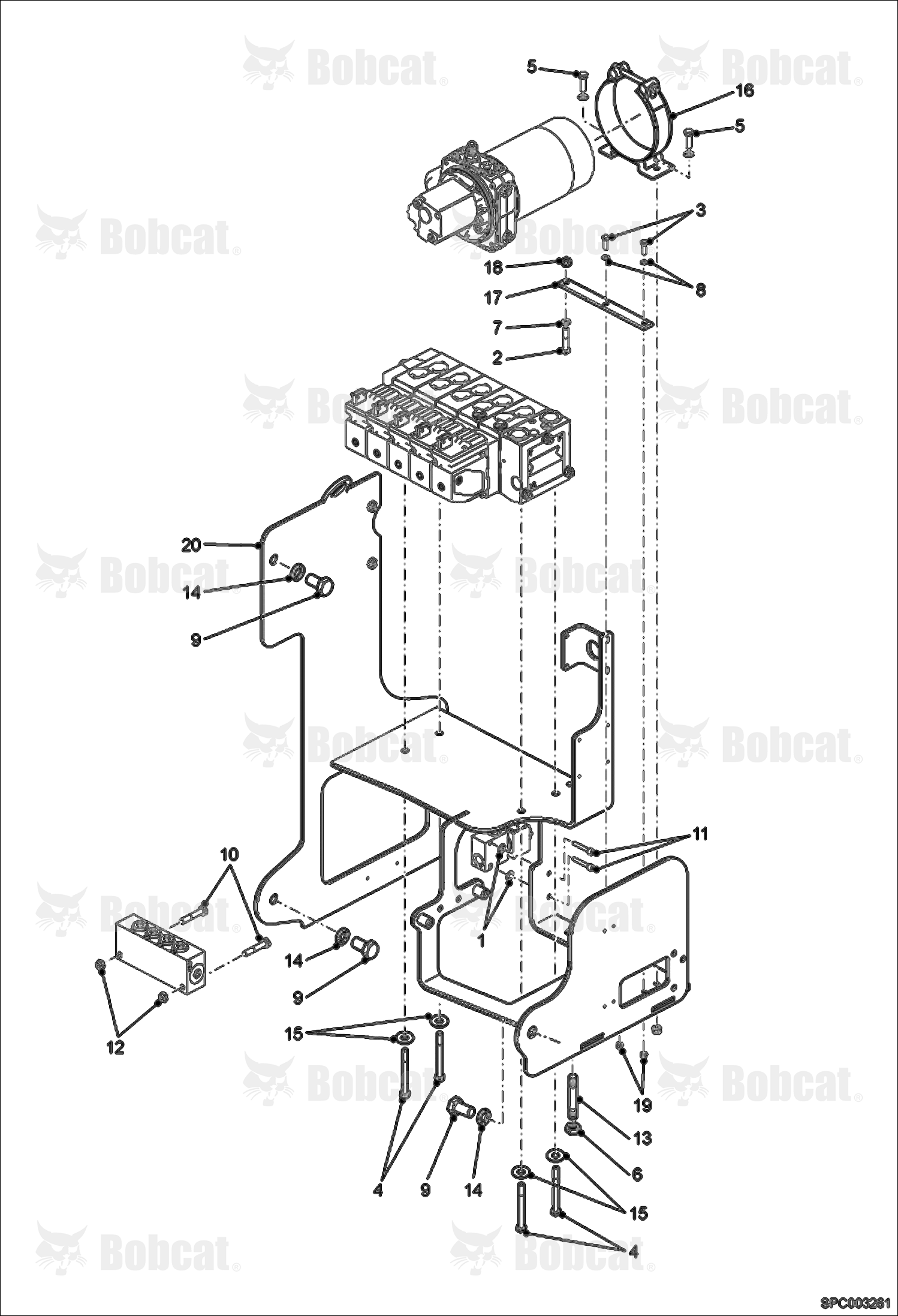 Hydraulic Control Valve Fixation