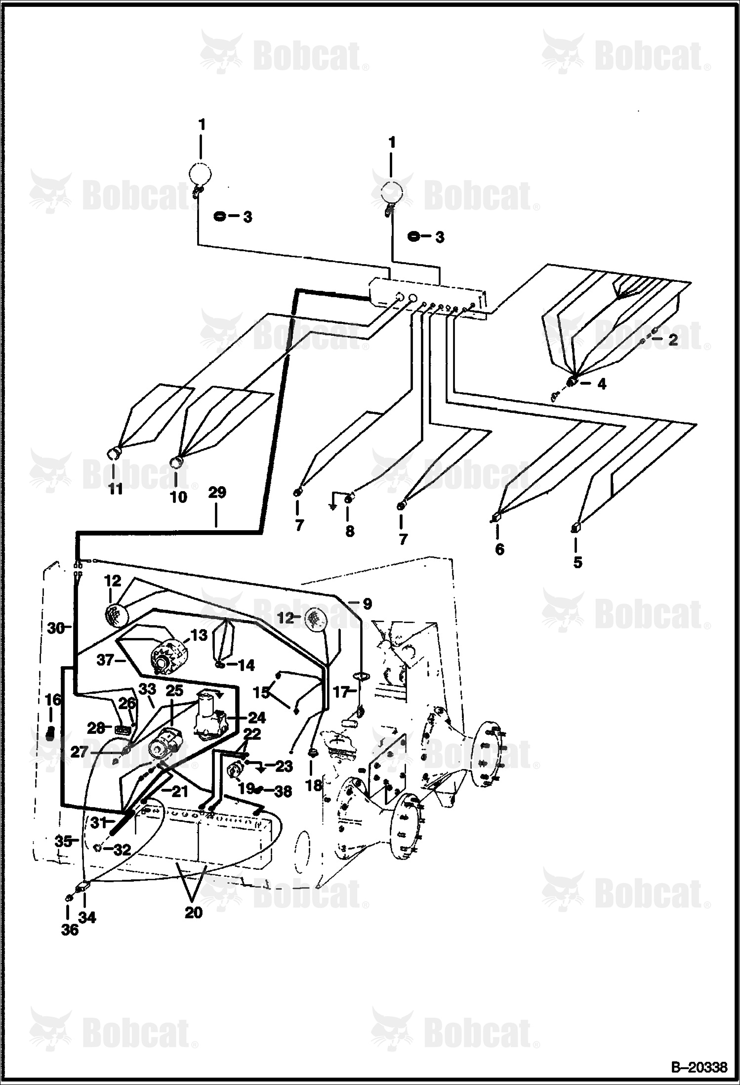 CAB & Engine Electrical Circuitry 4963M12803 - 4963M12835