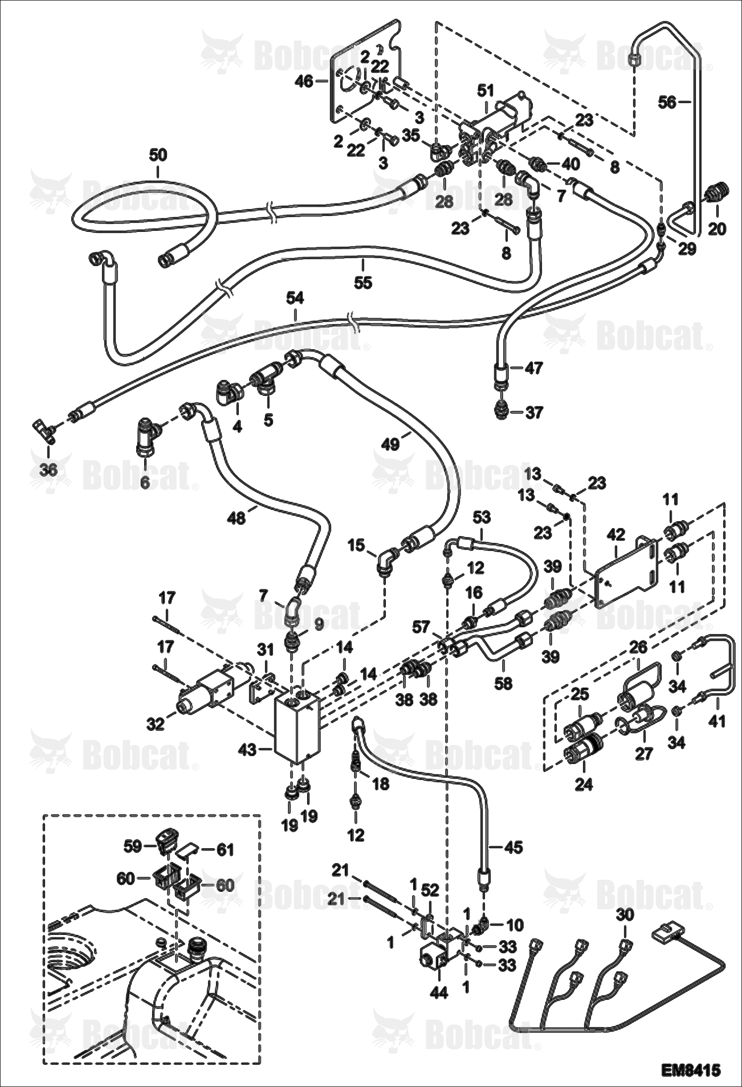 Rear Auxiliary Hydraulics & Trailer Brake  A8GV11001 - A8GV14999, A8GJ11001 - A8GJ14999