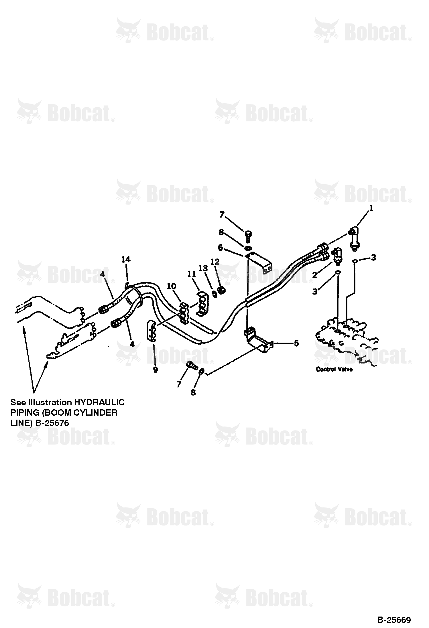 Hydraulic Piping (BOOM CYLINDER) (CHASSIS SIDE)