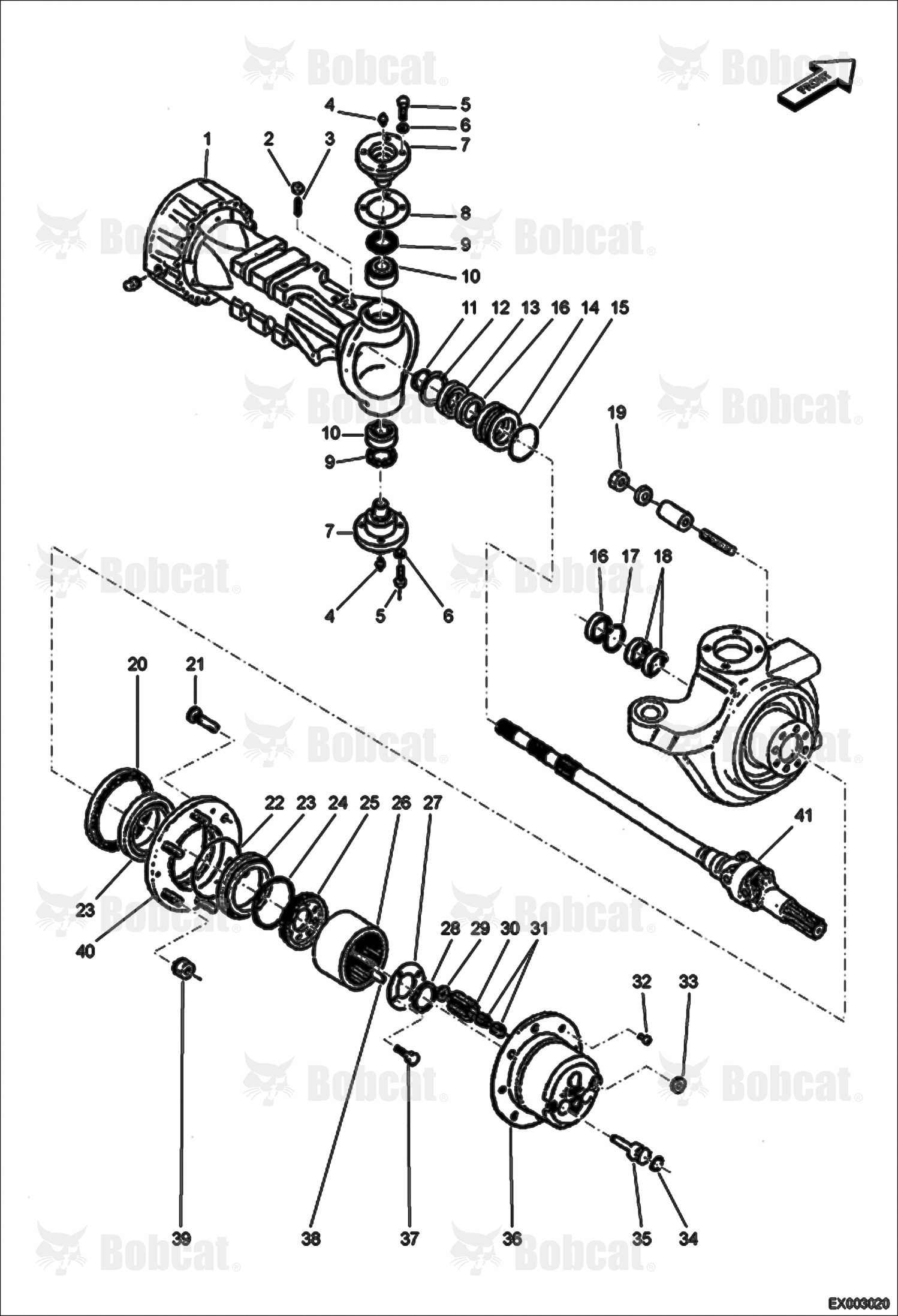 Hub Reduction (Front Axle)  AEFB10001 - AEFB11101
