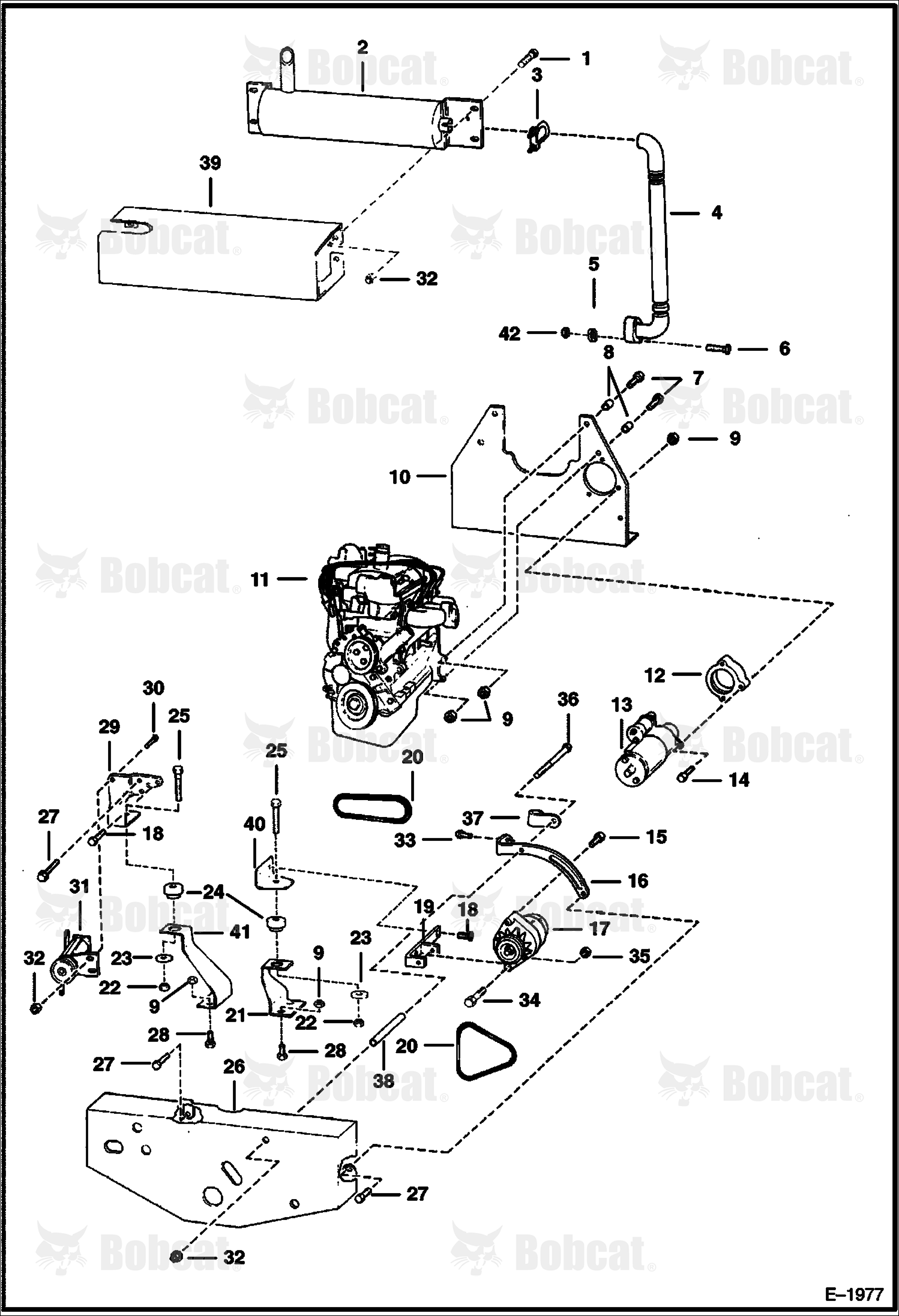 Engine & Attaching Parts  508512001 & Above