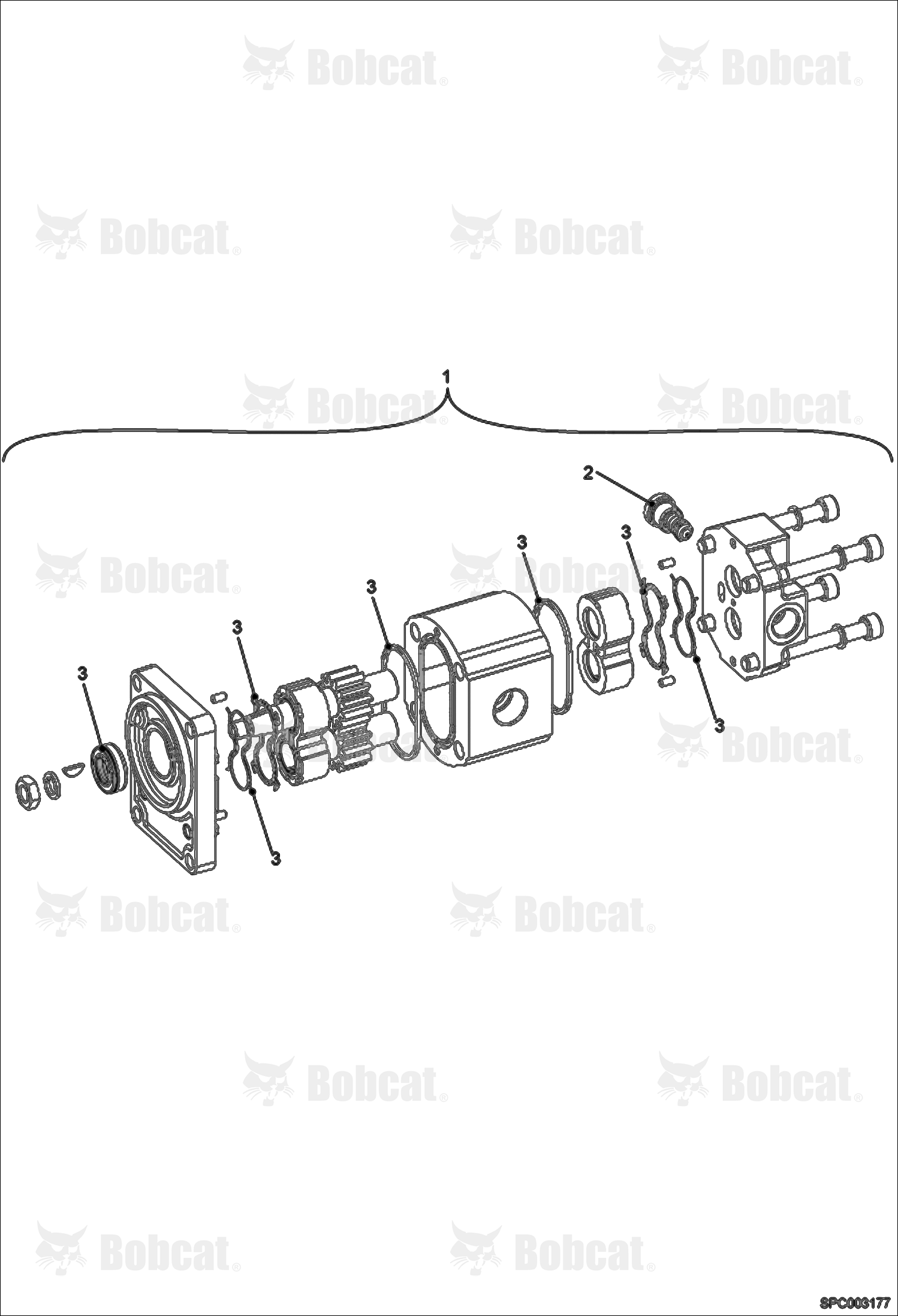 Hydraulic Motor (For Cooler Fan, 1 Speed)