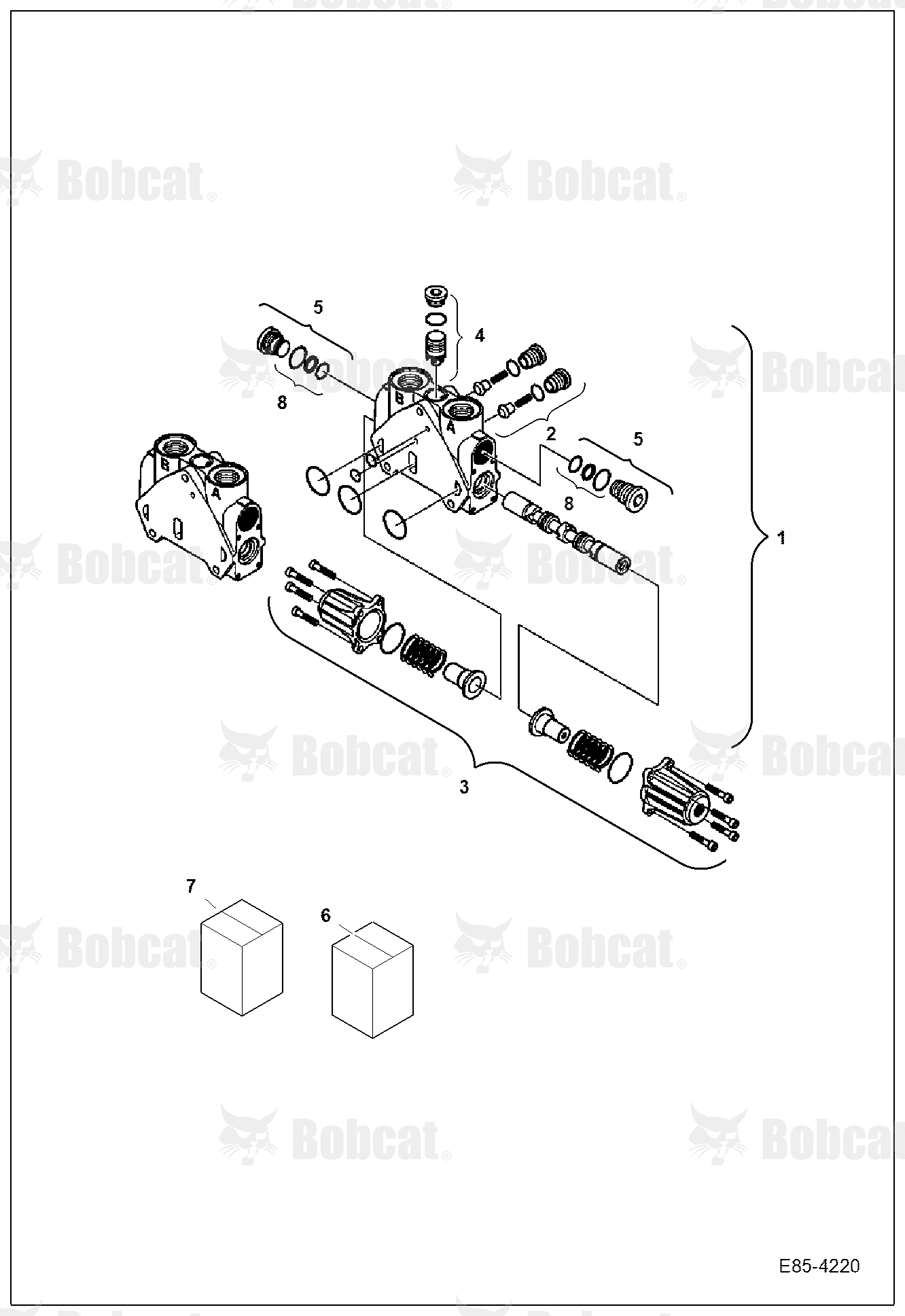 Valve Section (Travel LH Section)