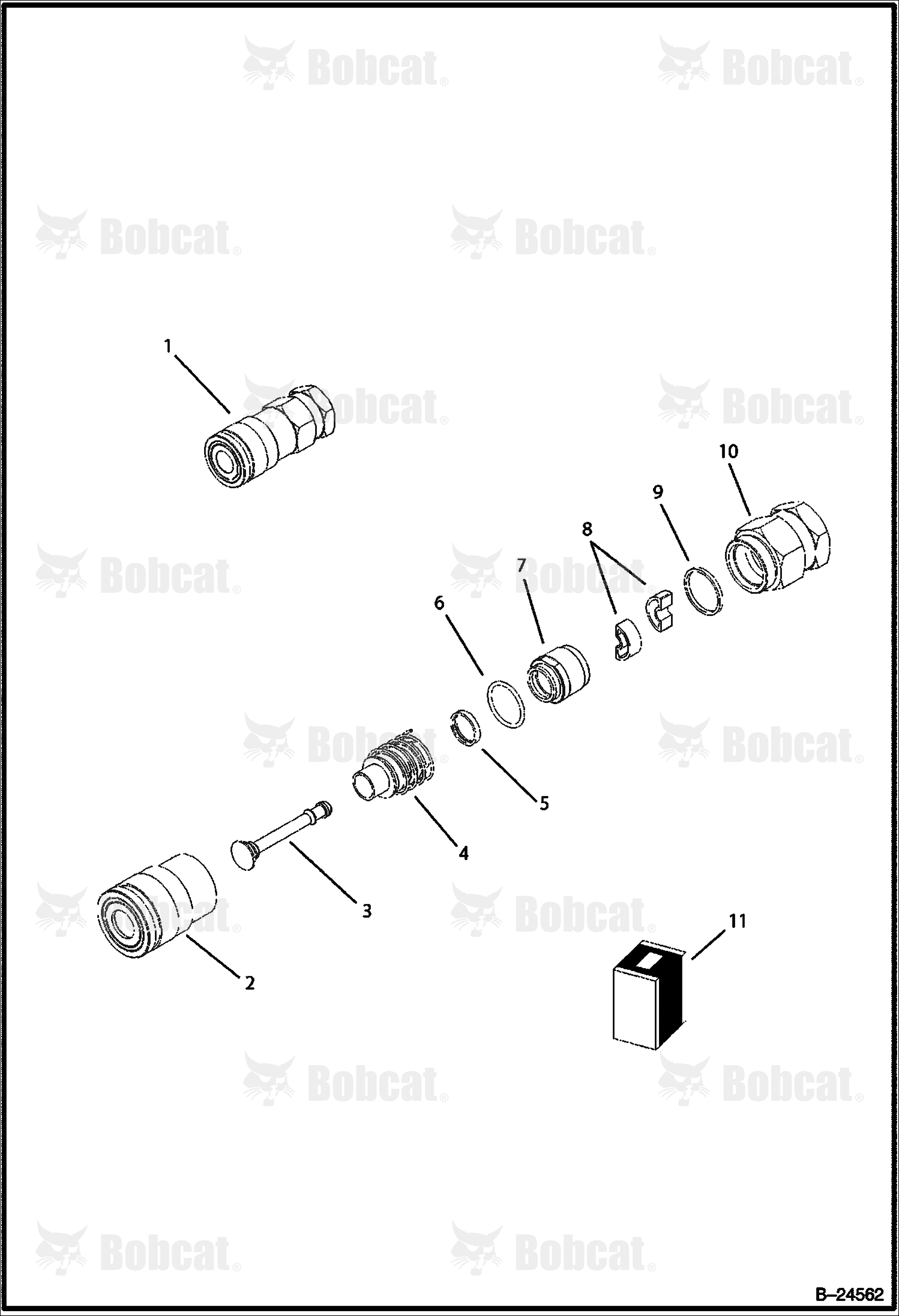 Hydraulic Circuitry (Coupler Female) (Loading Arms)