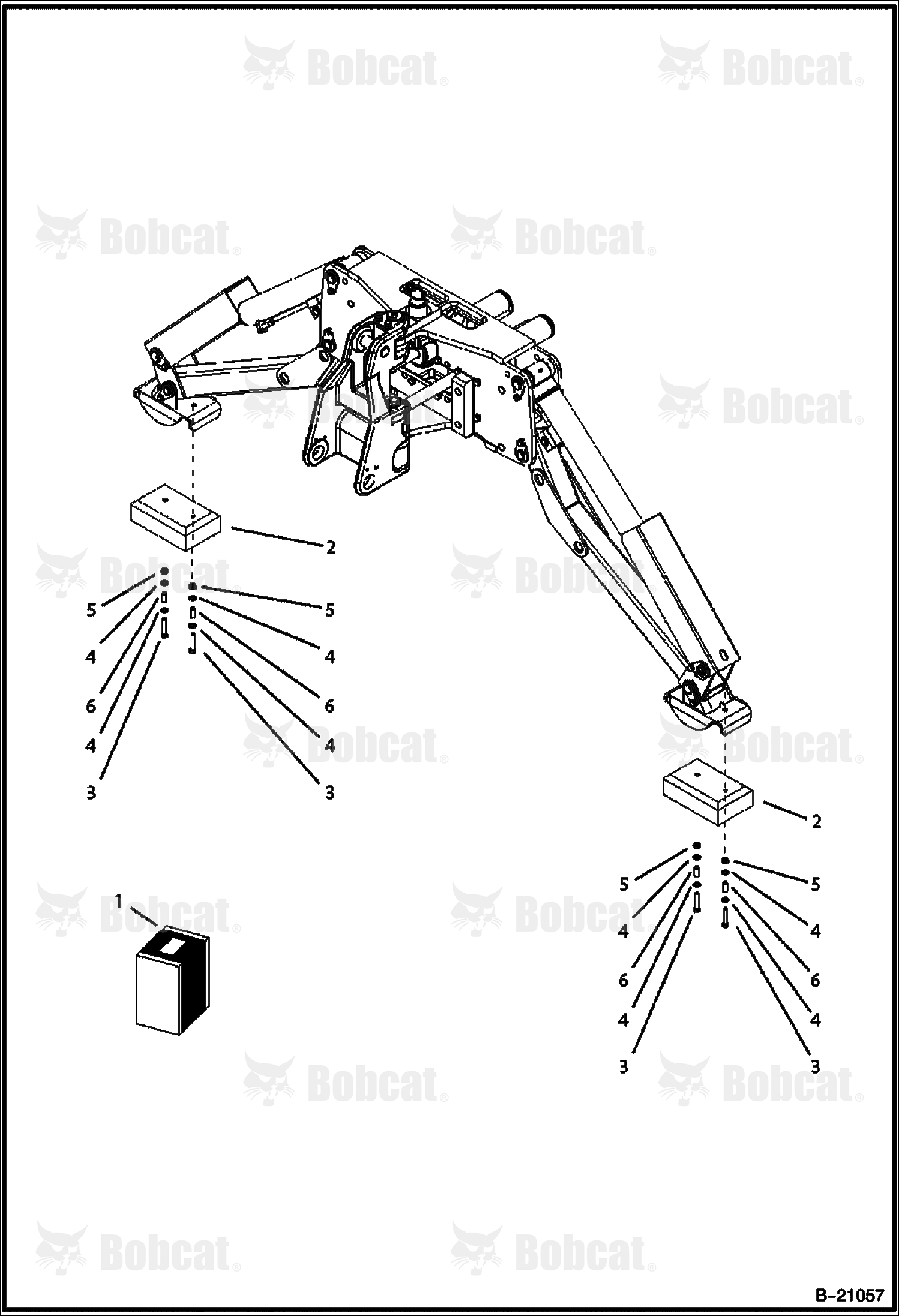 Street Pad (Center Mount Backhoe) (B200)