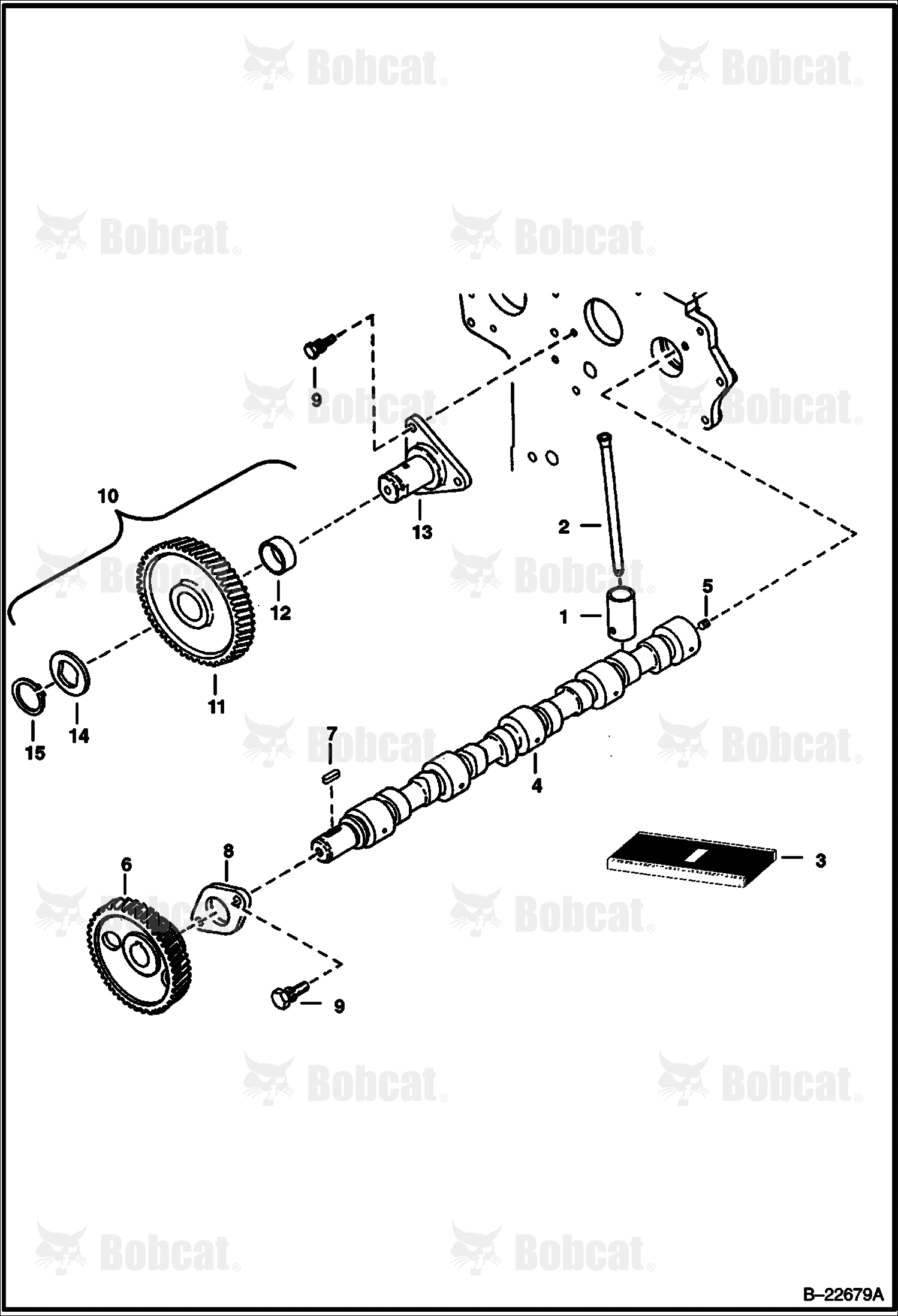 Camshaft (Kubota - V2003TMDI - Tier II) 525011001 & Above, 525111001 & Above