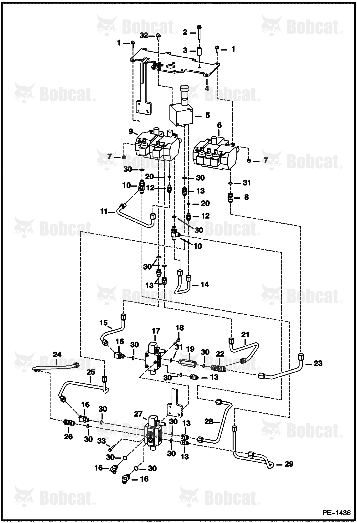 Hydraulic Circuitry (Travel Group)  520611001 - 520612036, 522411001 - 522411117