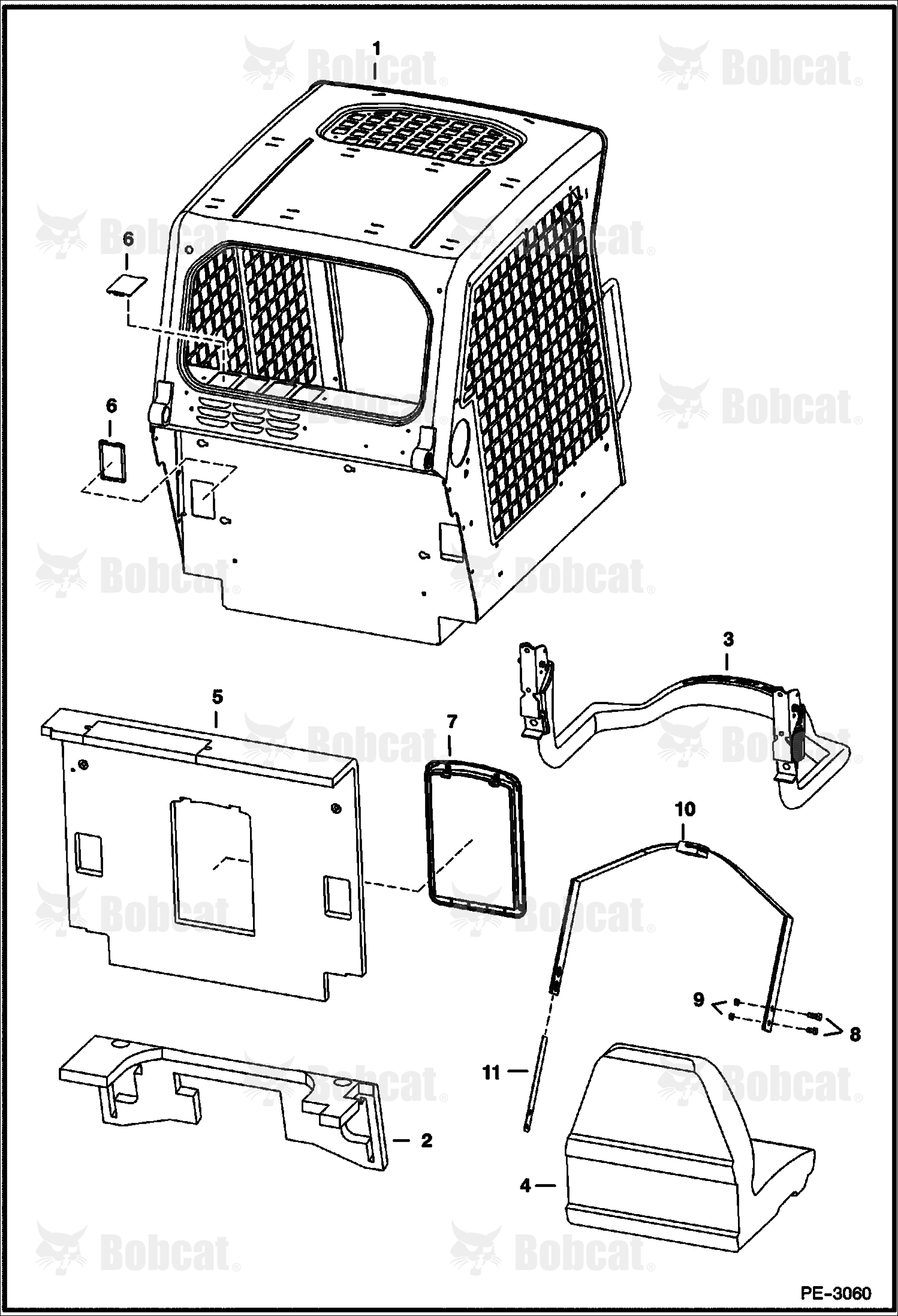Operator CAB (W/Seat Bar)