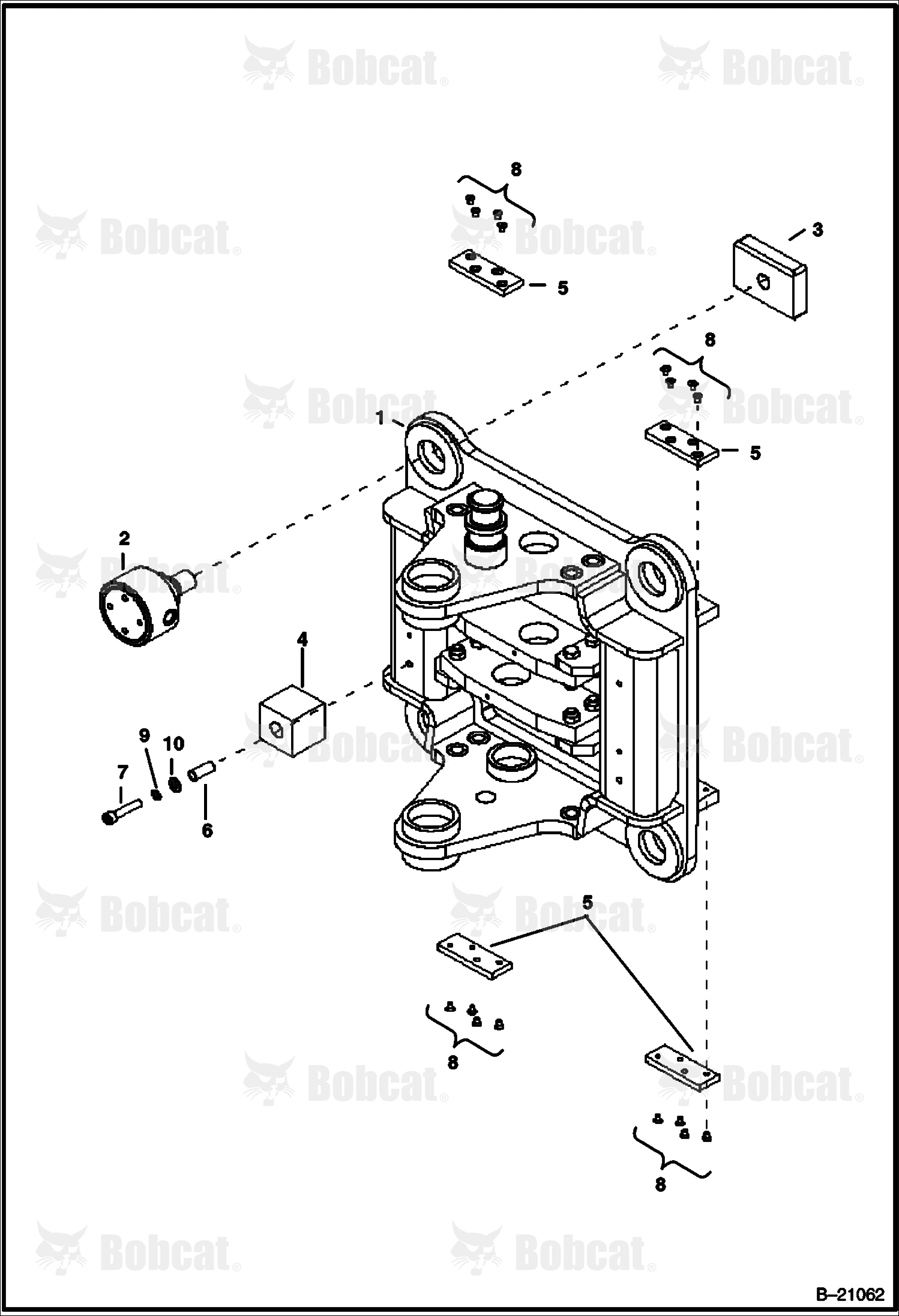 Trunnion (Side Shift Backhoe)