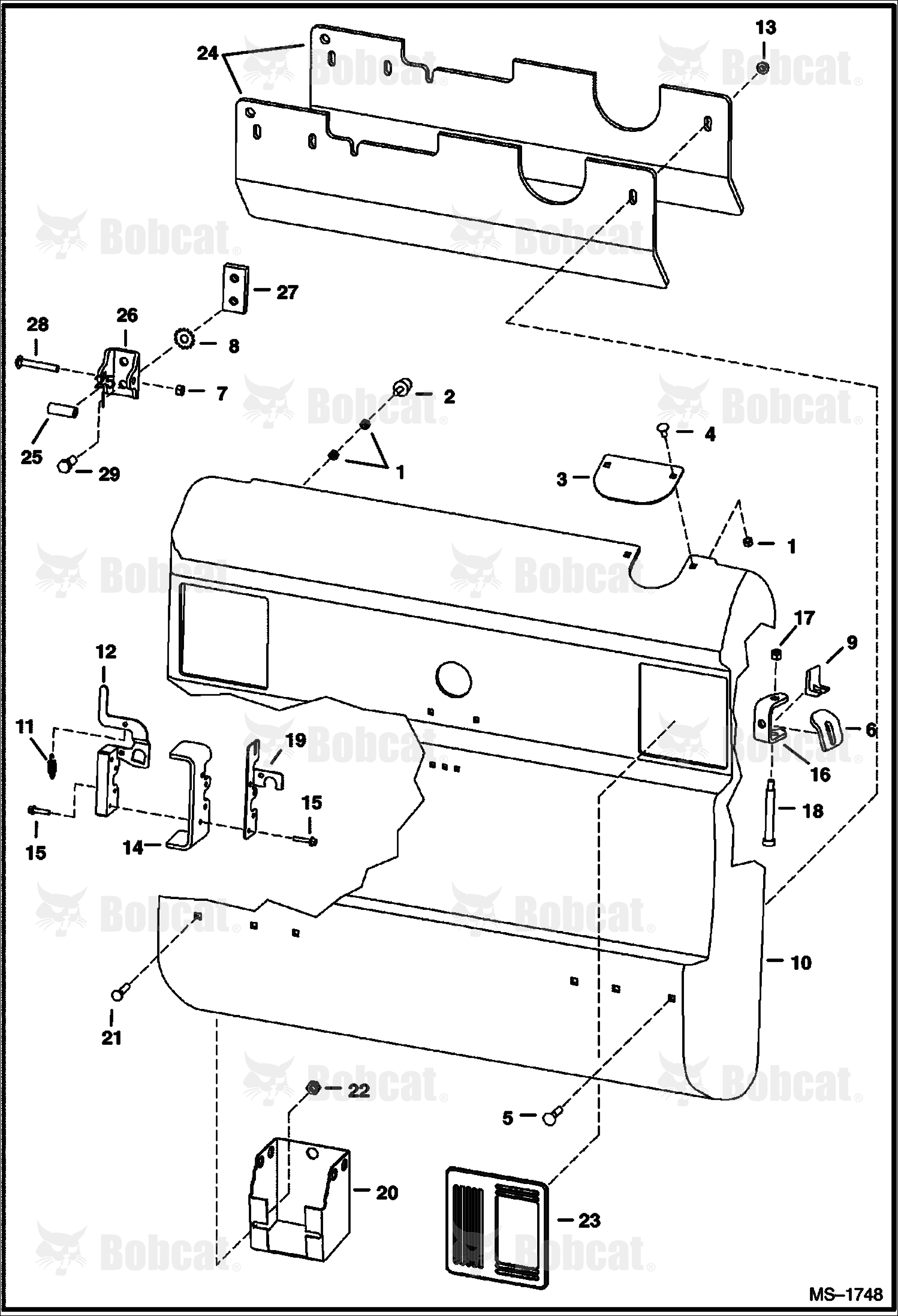 Rear Door  519611045 & Below, 519711002 & Below