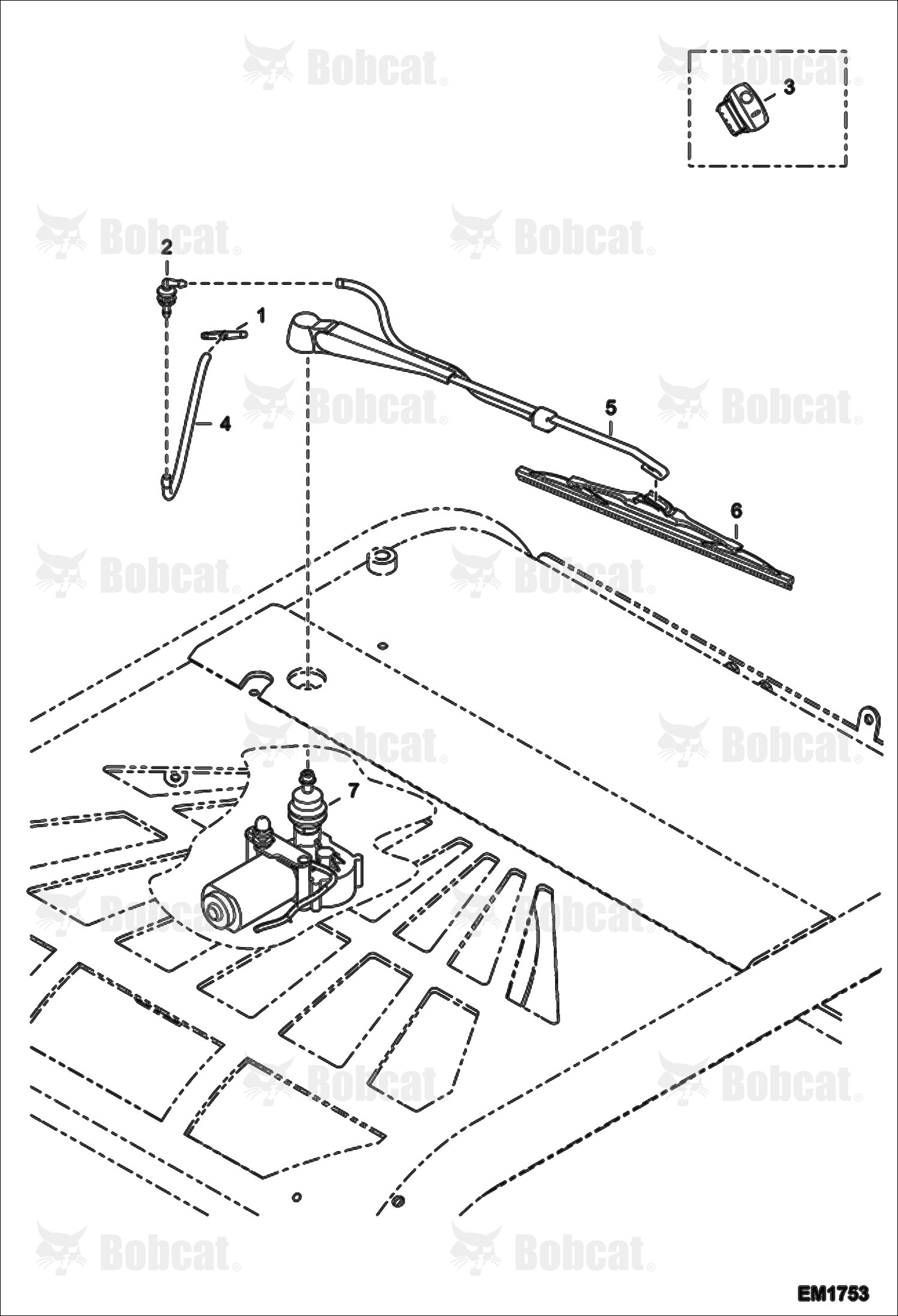 Roof Windscreen Wiper