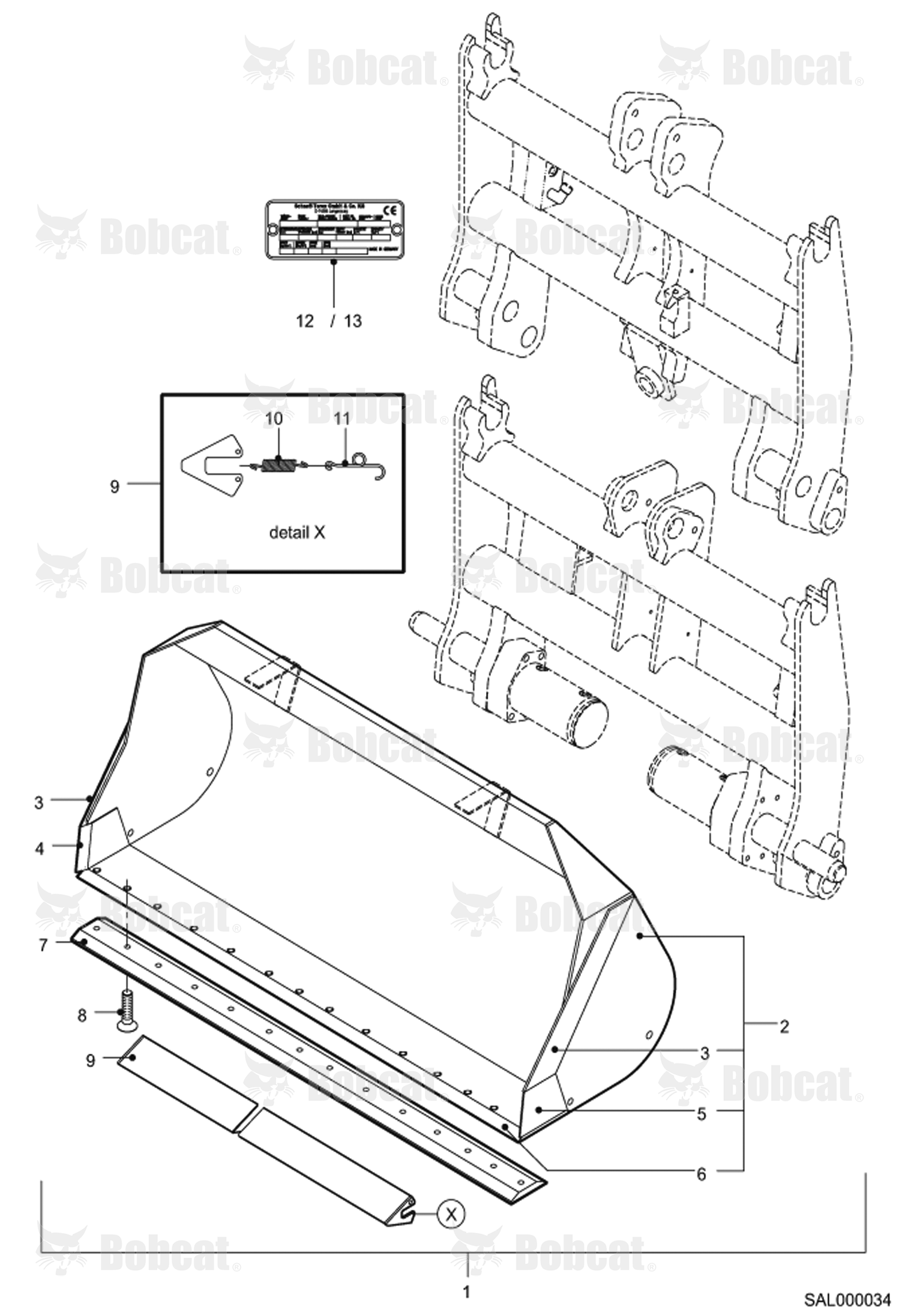 Light Material Bucket - 2050MM