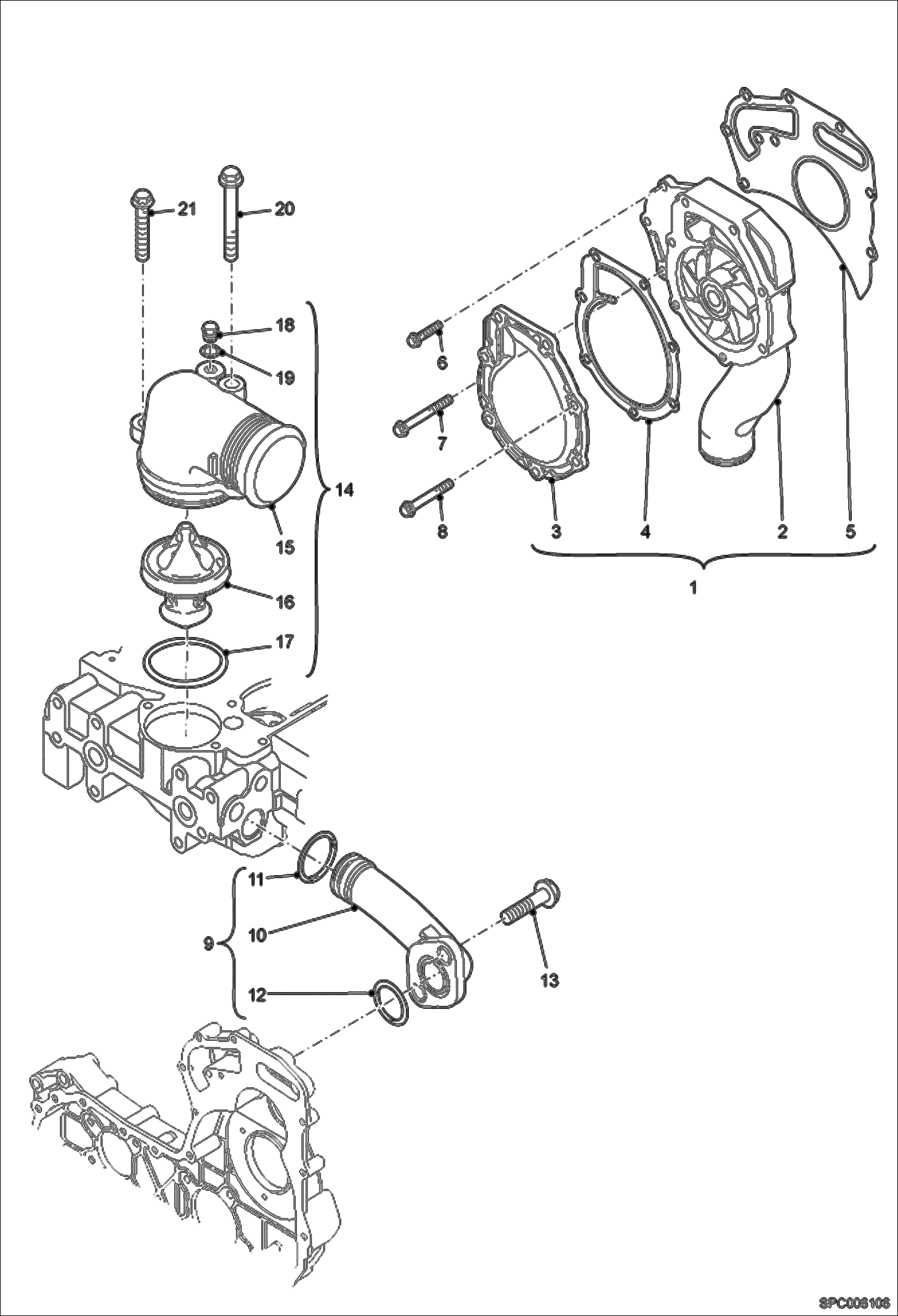 Water Pump and Thermostat