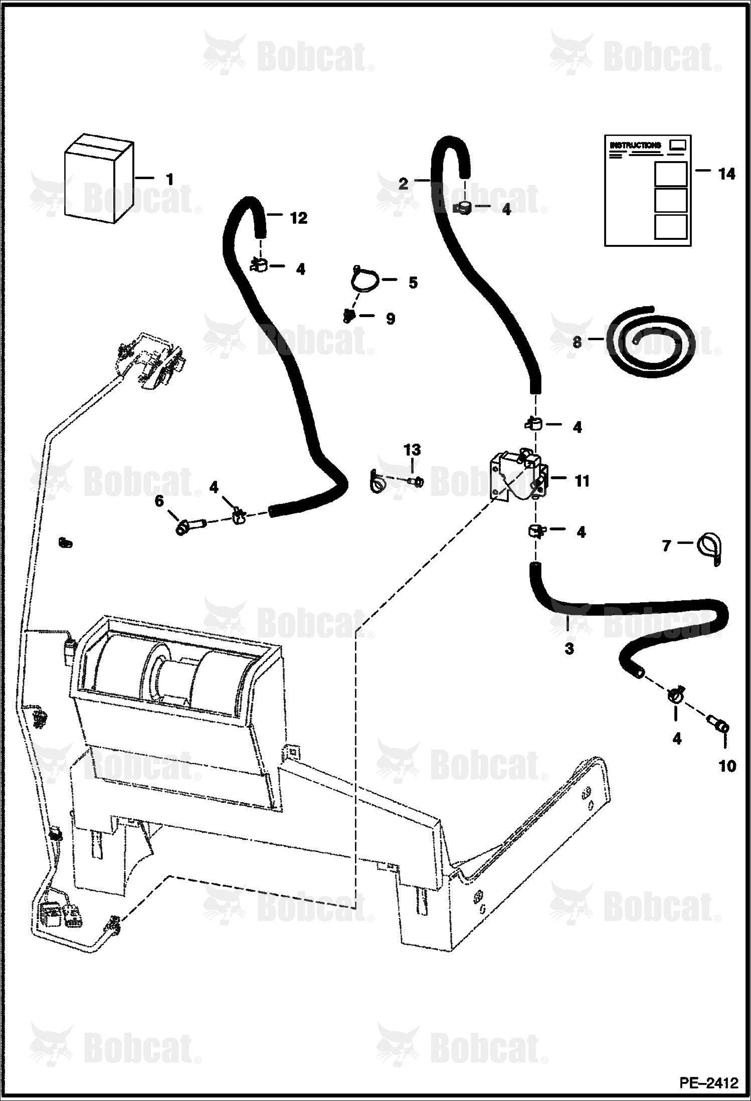 Heater & A/C (Heater Plumbing Kit) (For Barbed Heater Valve)