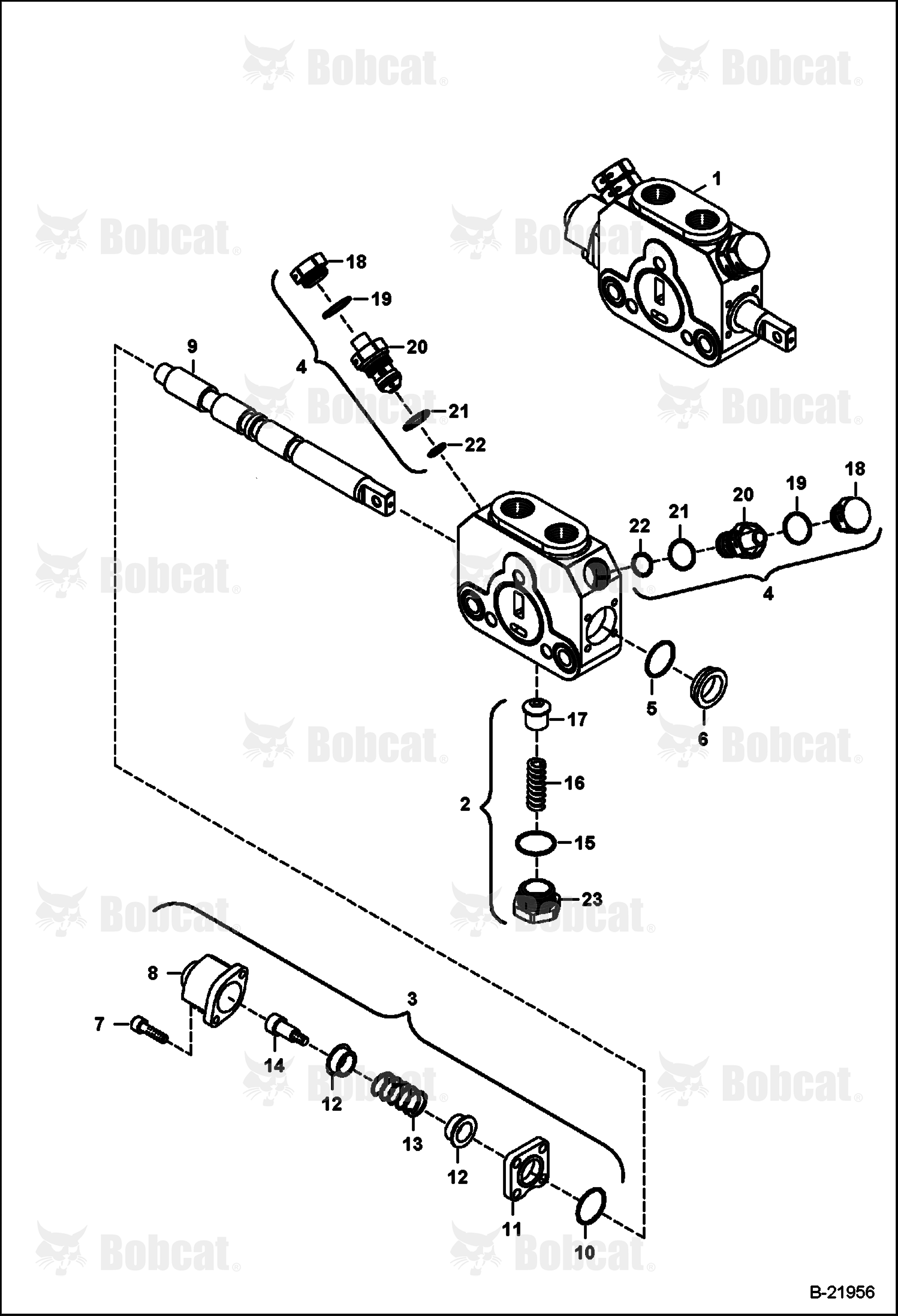 Backhoe Control Valve (Boom Cylinder Section)