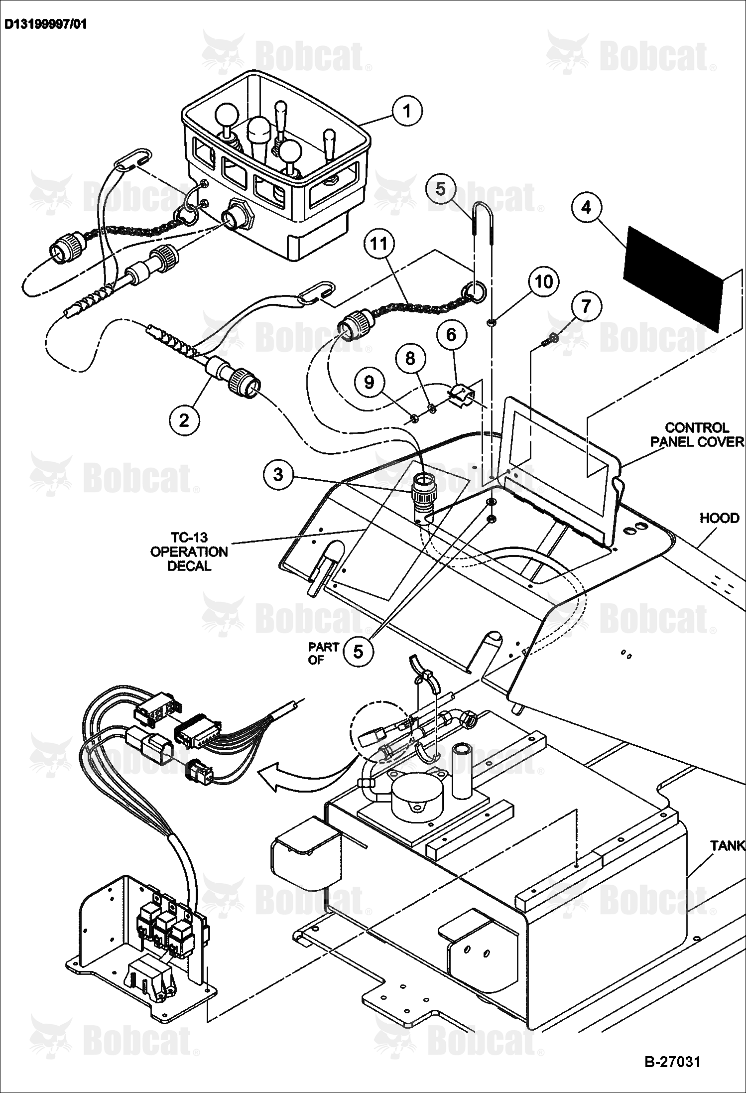Umbilical Cord Joystick (Optional) 491511074 - 491511079
