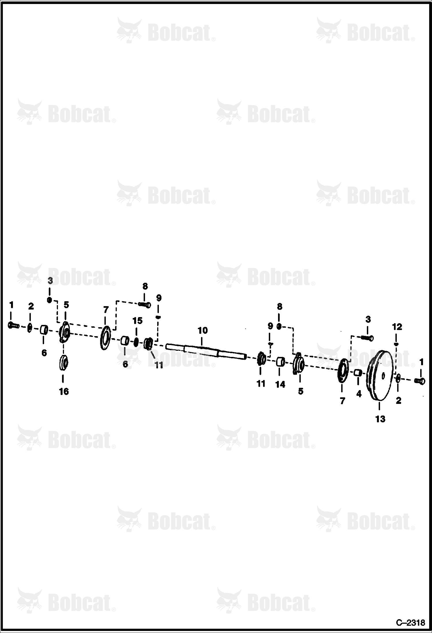 Upper Jackshaft  500111001 - 500111323