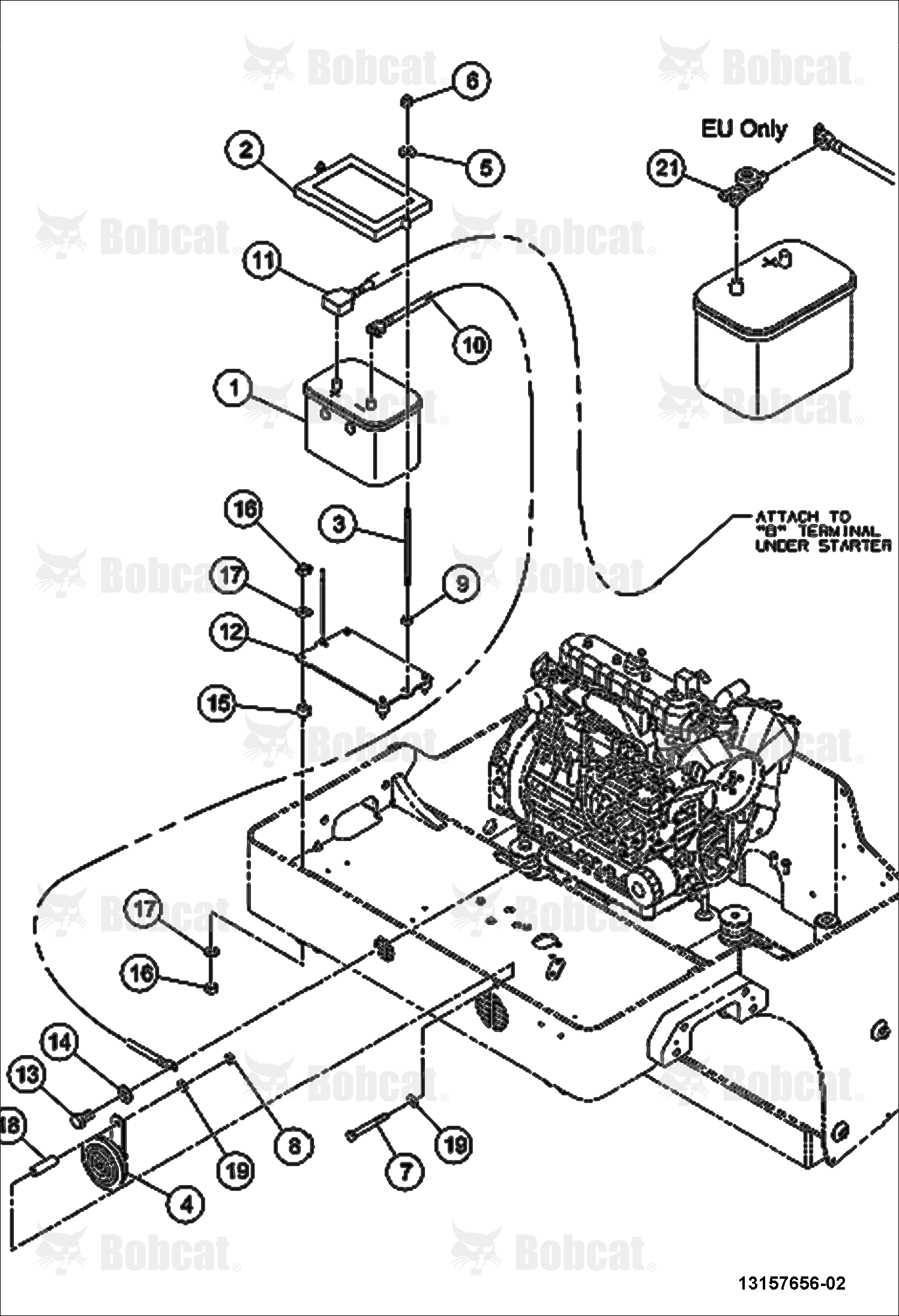 Battery & Horn