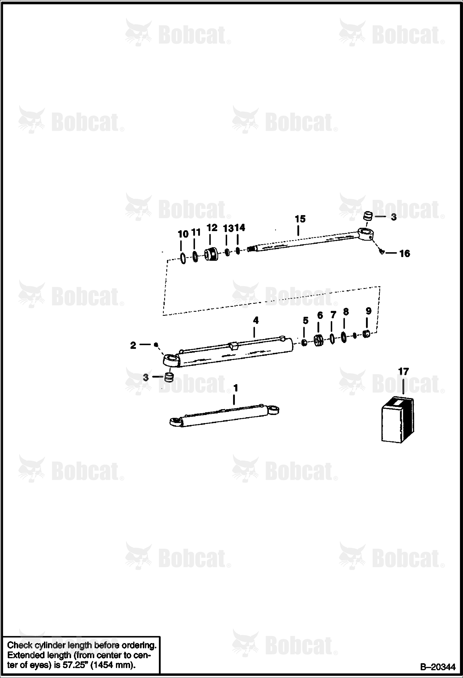 Tilt Cylinder  5053M12280 & 5053M12282 & Above