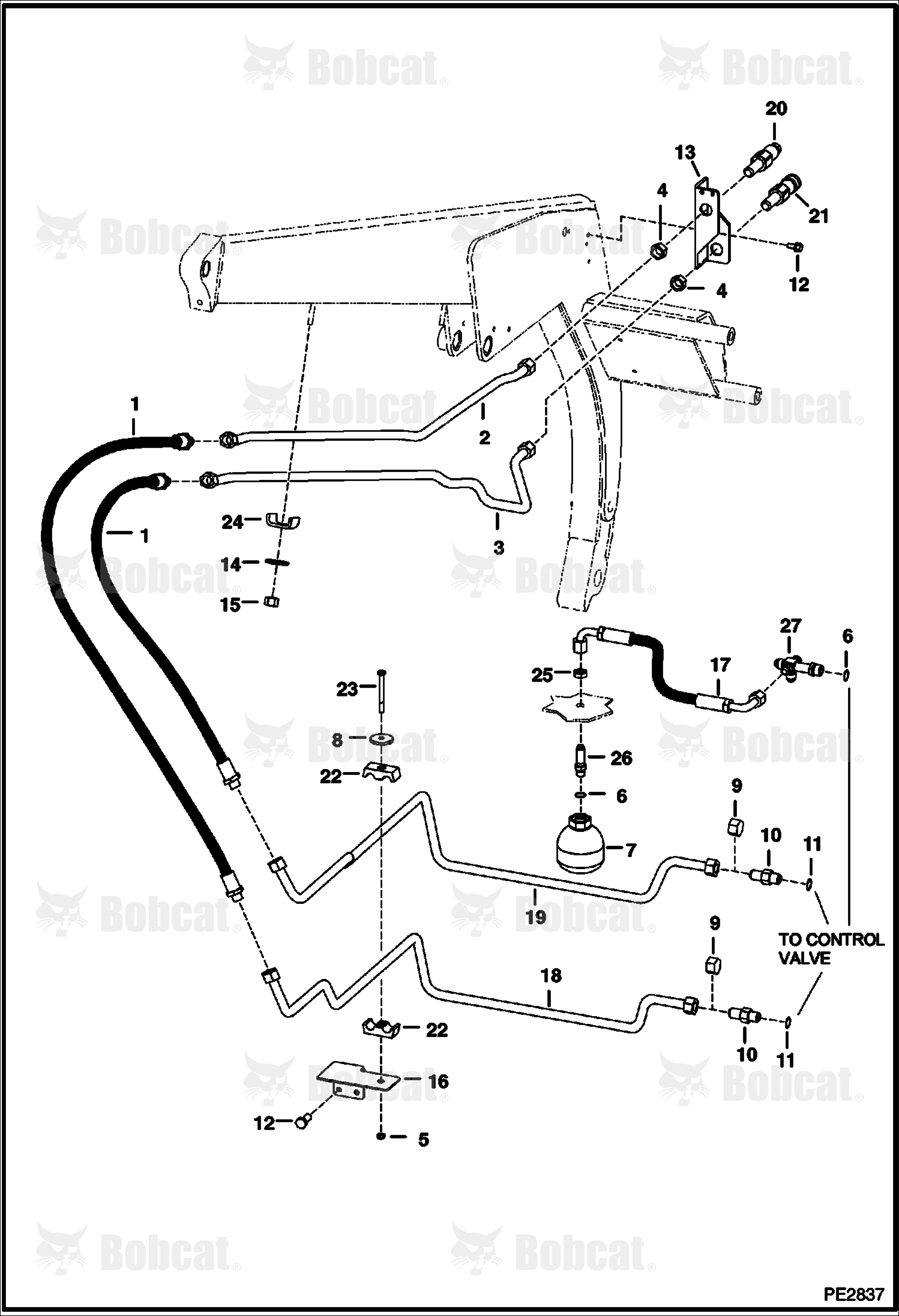 Auxiliary Hydraulics  519611123 & Below, 519711003 & Below