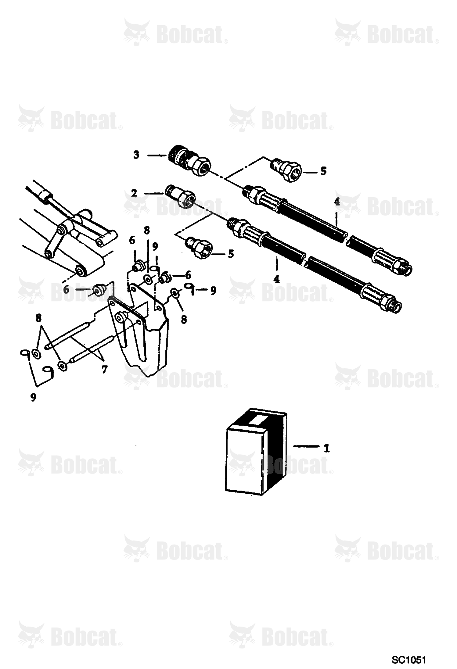 Hydraulic Breaker (1250X) (Boom & Mounting Kit)