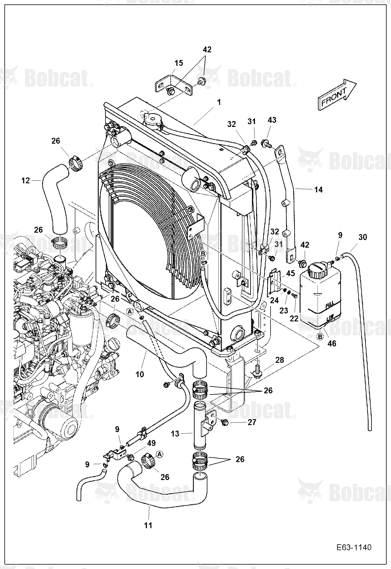 Engine & Attaching Parts (Radiator Mounting)