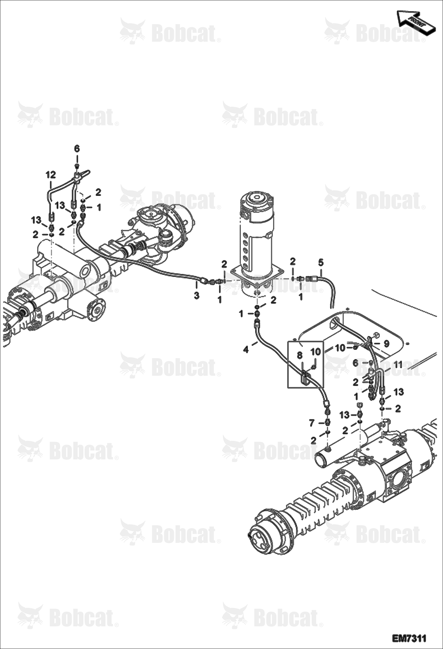 Hydraulic Circuitry (Brake Piping Part 4) AEFB10001 - AEFB11101