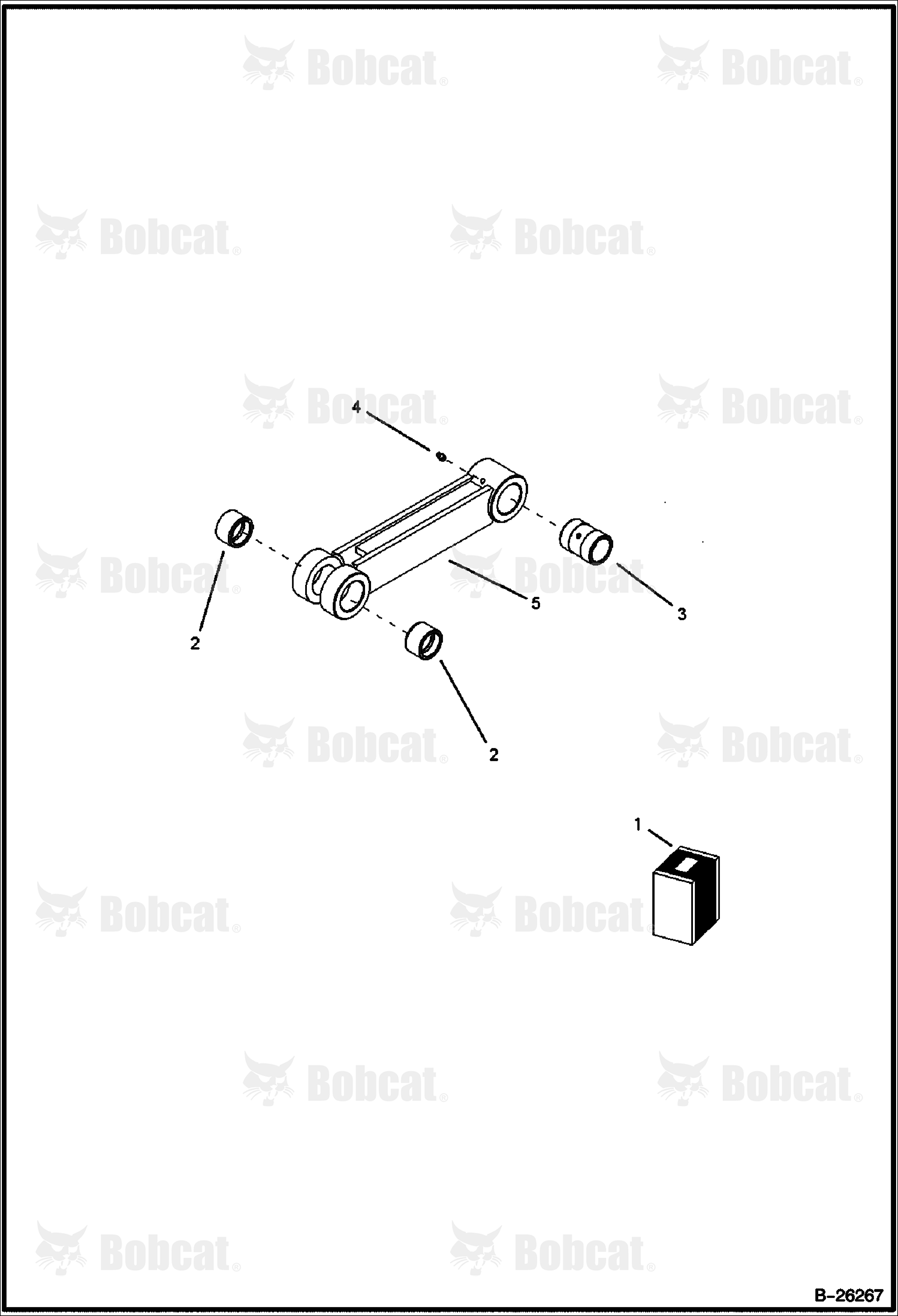 Lever & Bushing  570811001 - 570811021