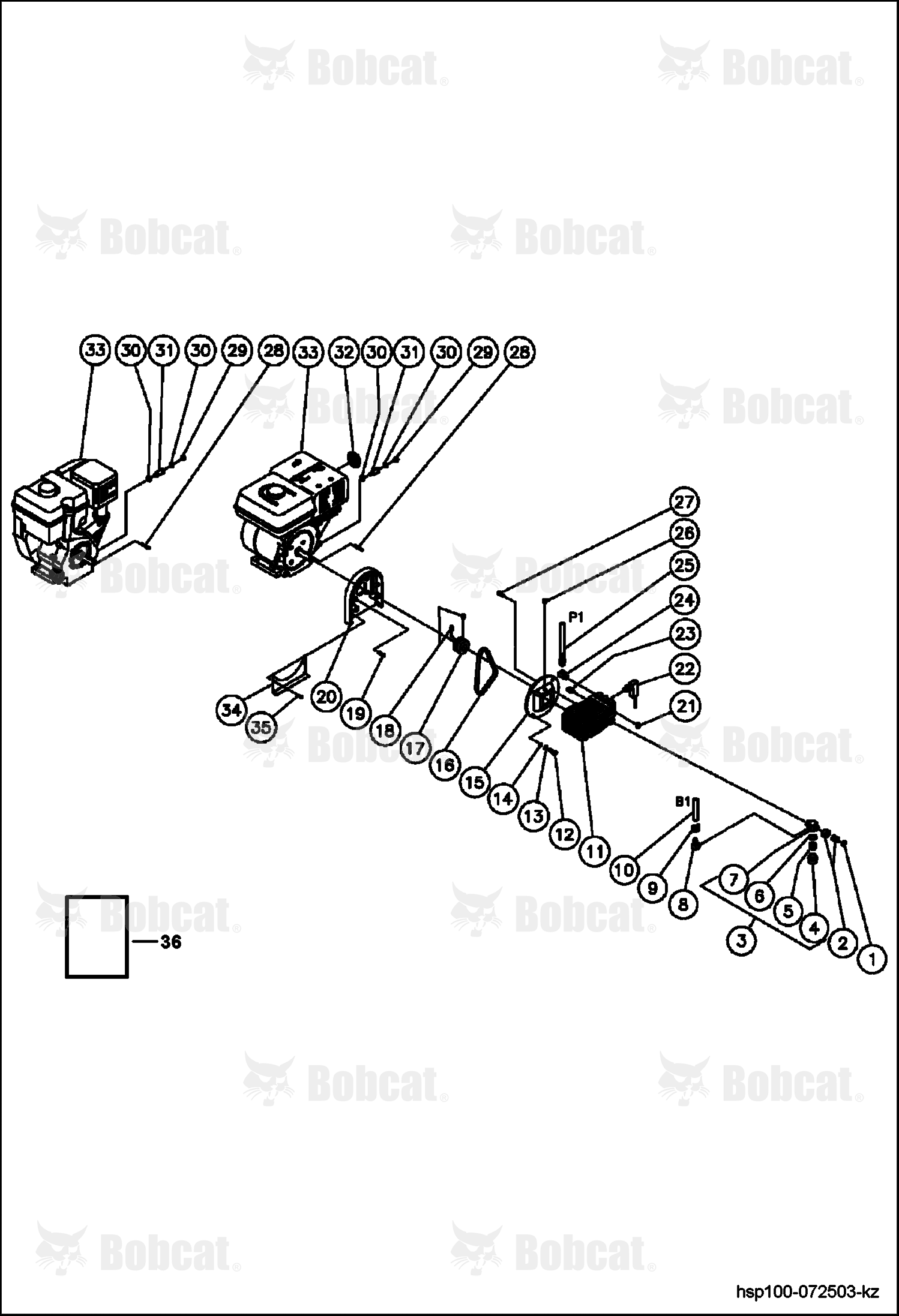 PUMP/ENGINE Assembly