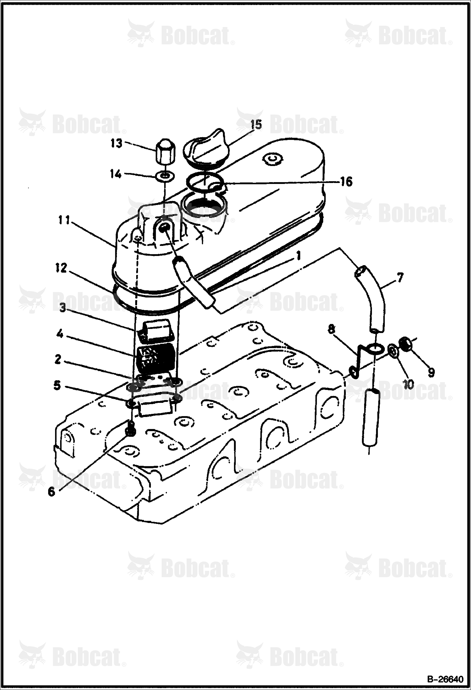 Rocker Arm Cover (Kubota D722) (ESA 522911)