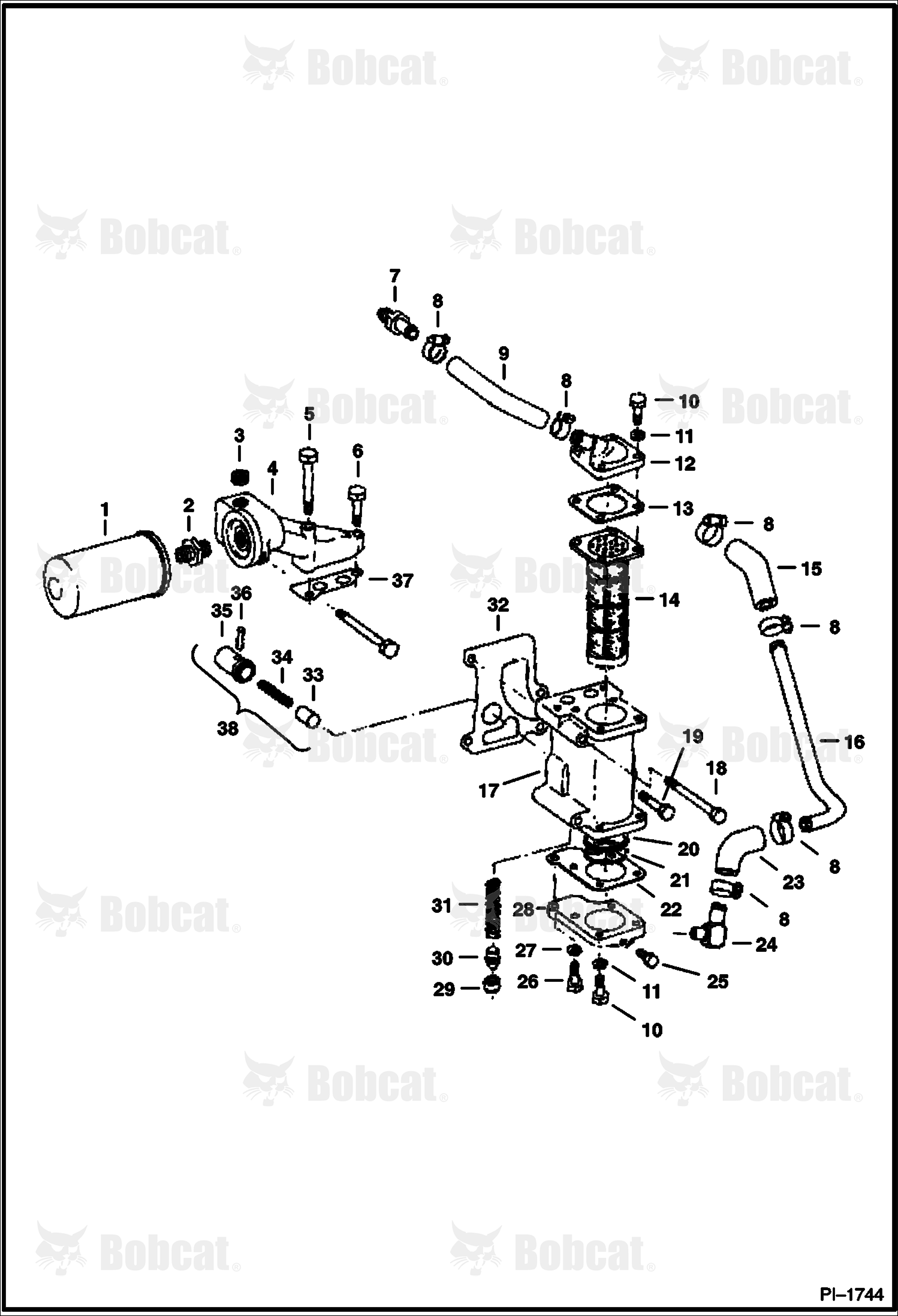 Engine Oil Cooler & Filter