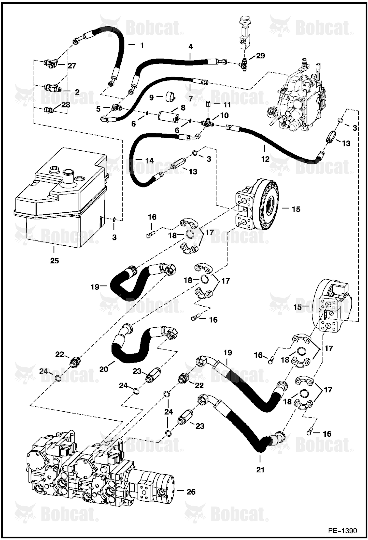 Hydrostatic Circuitry (W/Motors)