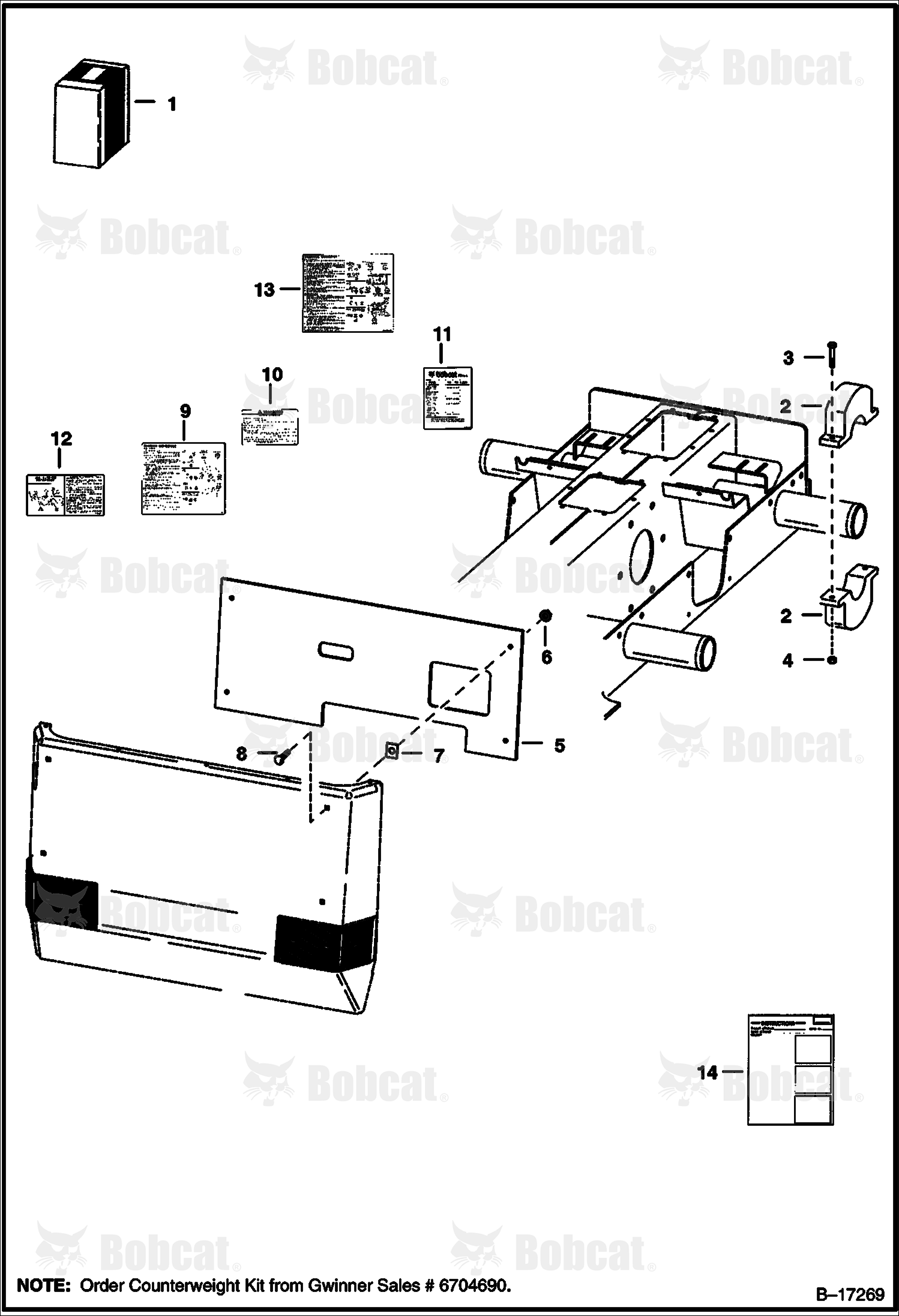 Counterweight Kit (1400 lb.)