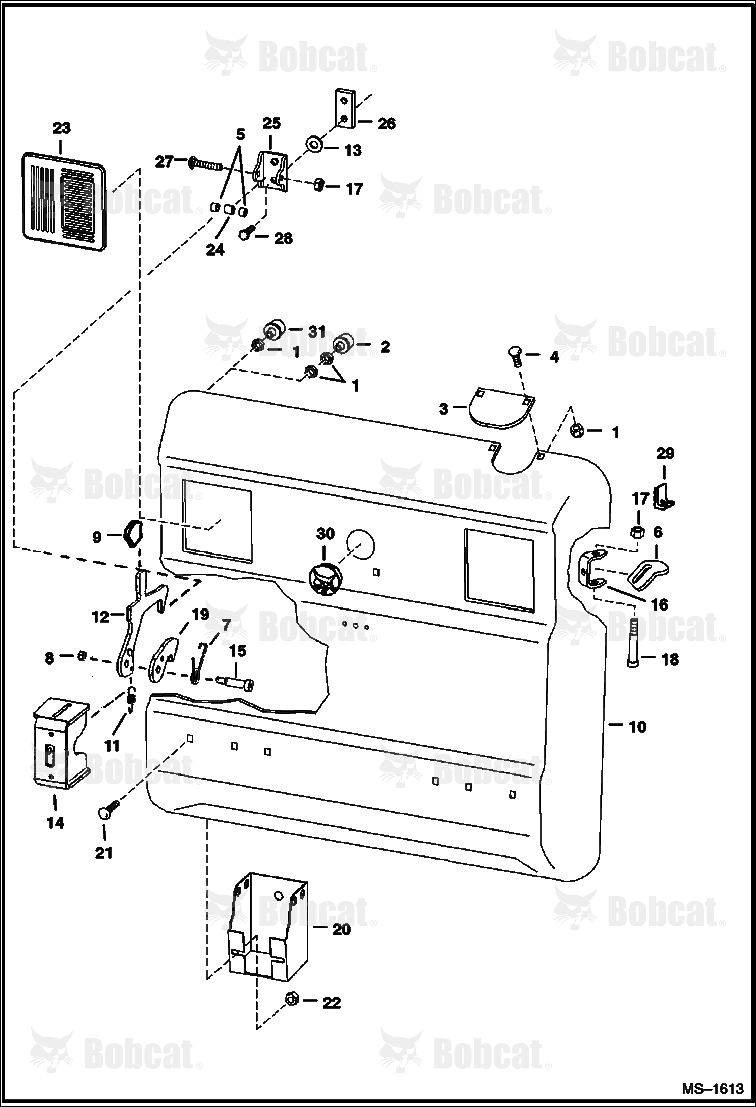 Rear Door  518915872 & Above, 516815094 & Above, 517515071 & Above